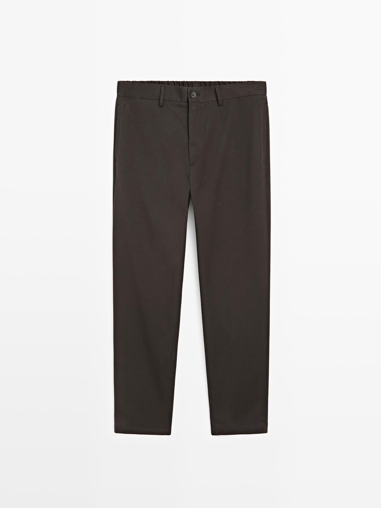 Massimo Dutti - Herre - Jogger Fit Bukser - Brun - 48