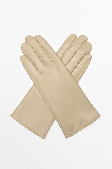 Nappa leather gloves — Vanilla 3