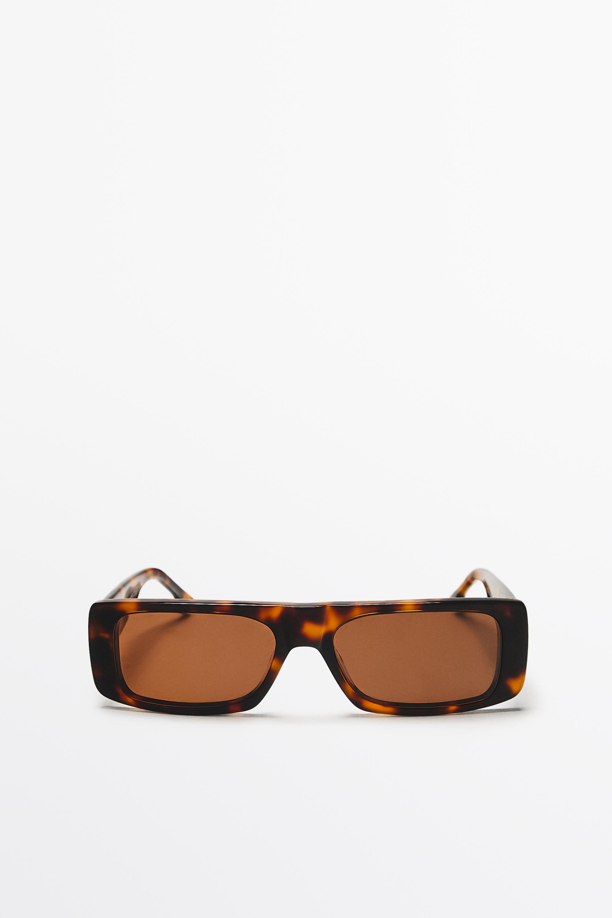 Rectangular sunglasses — BROWN