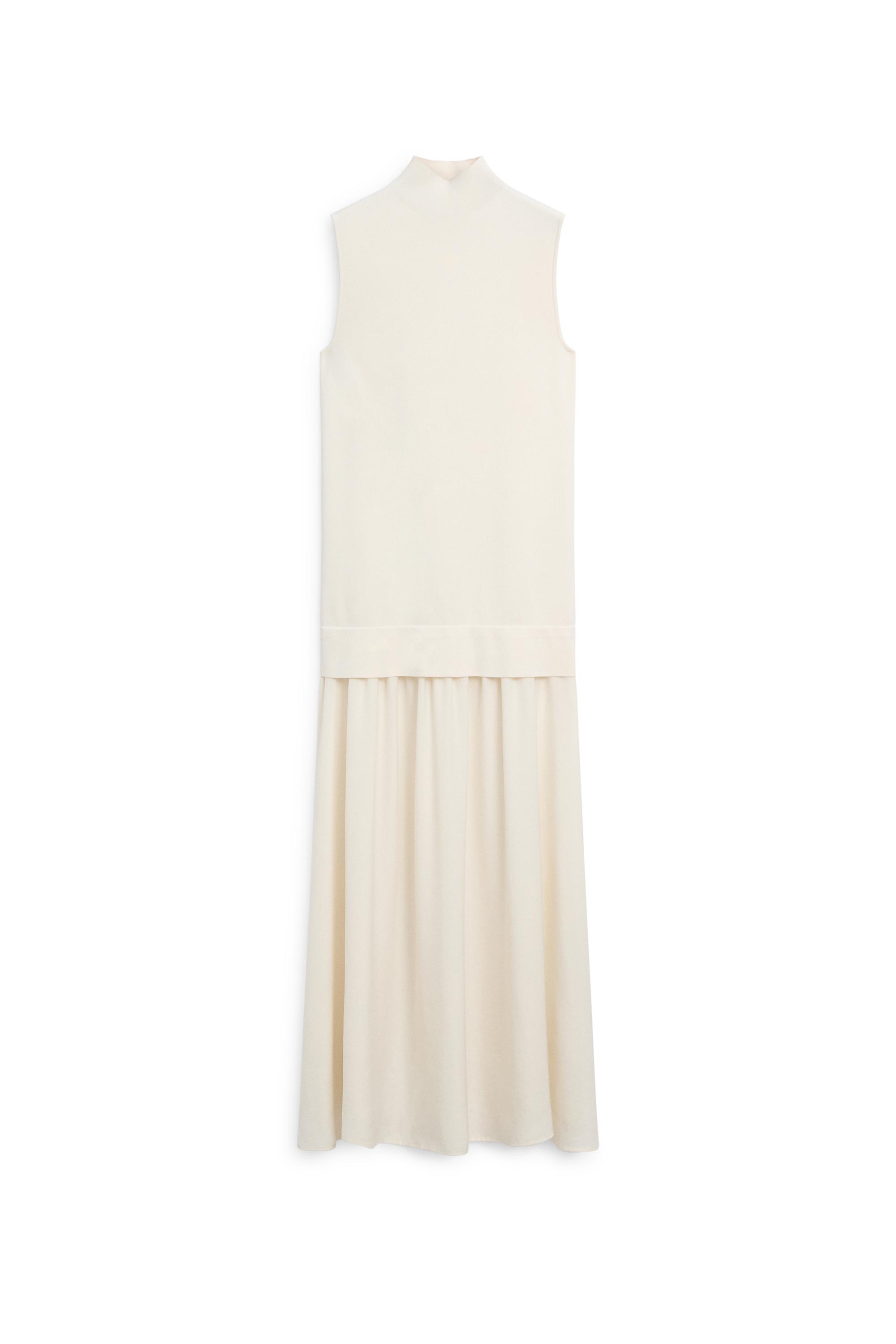 cos cream dress COS Brown beige babydoll dress, Size XS, #cosdress