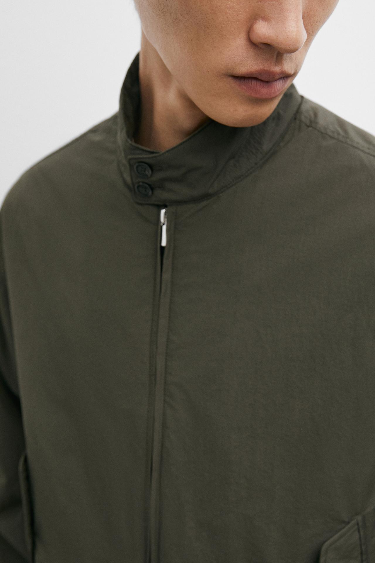 Technical boxy fit bomber jacket — DARK GREY