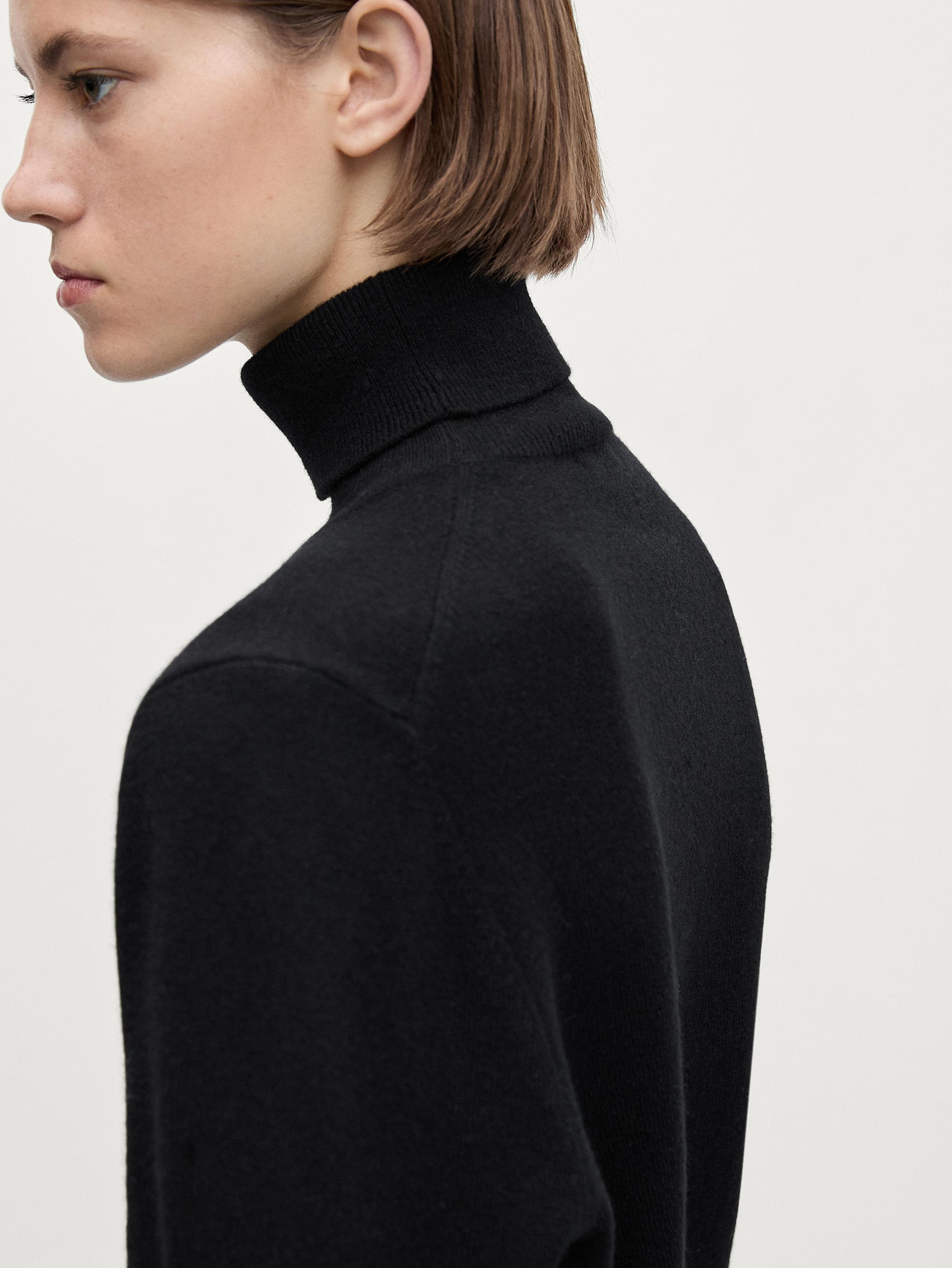 Women s black jumpers Massimo Dutti