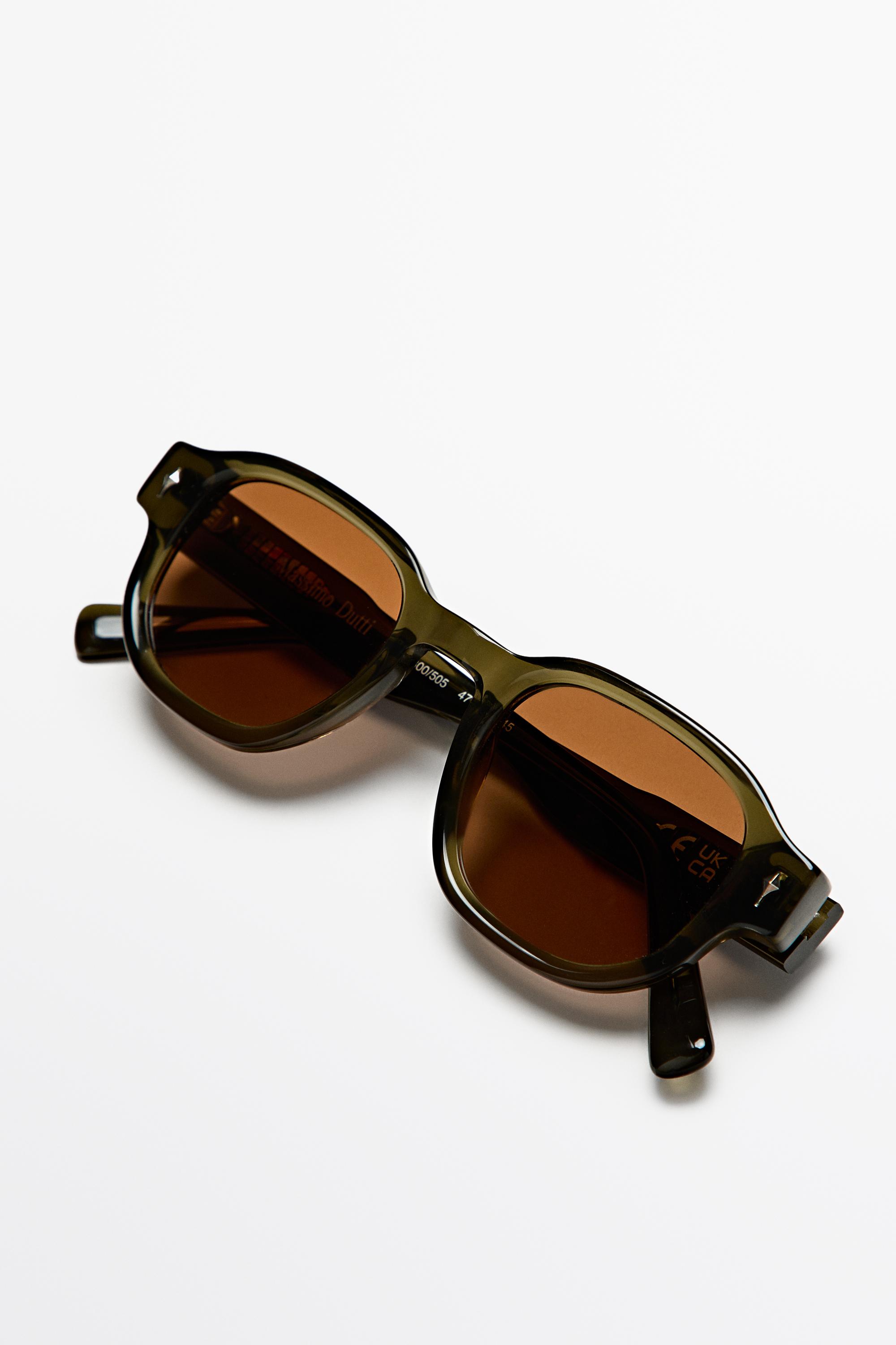 Geometric sunglasses — KHAKI