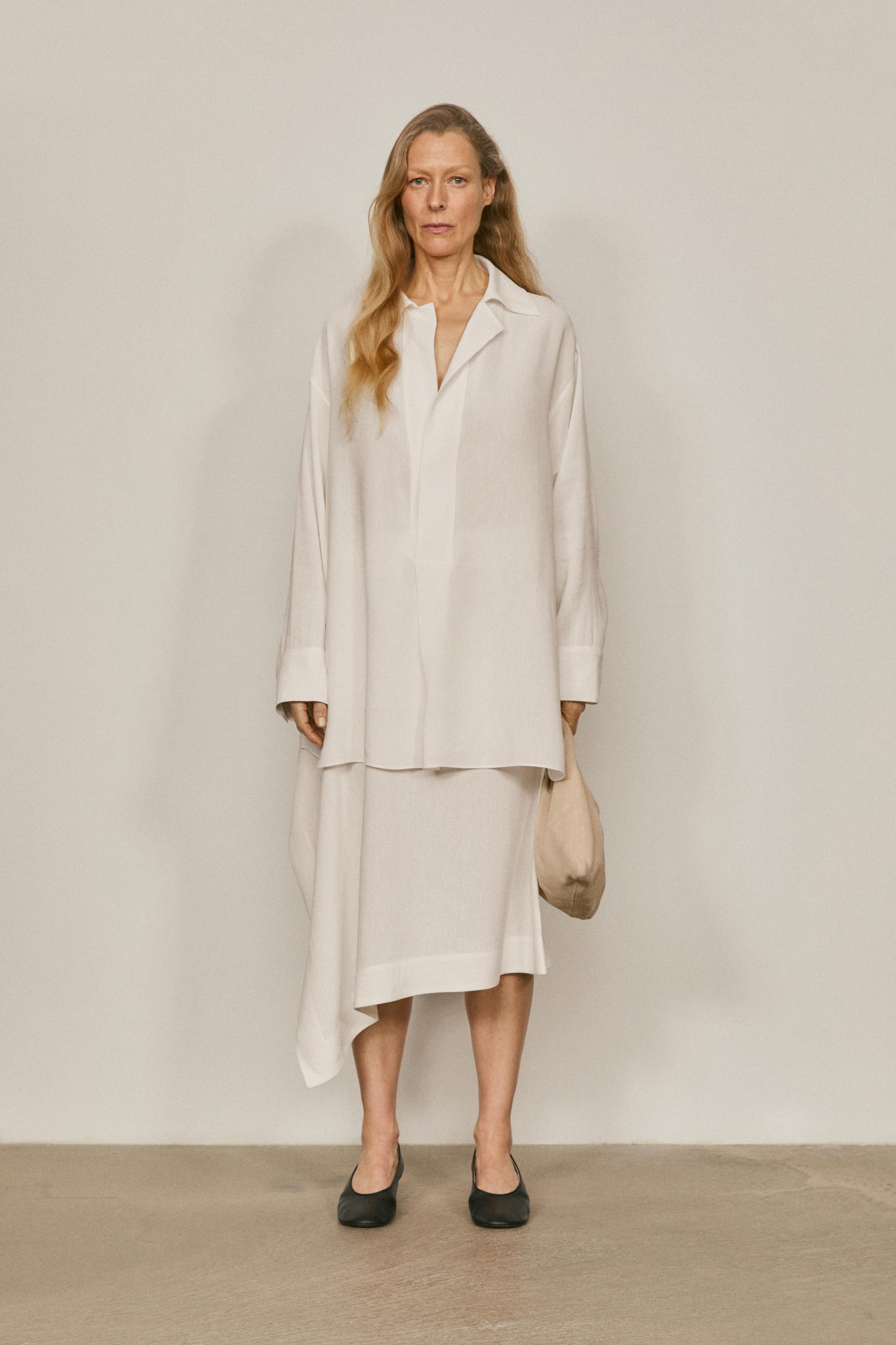 Flowing midi pareo skirt - LIMITED EDITION — WHITE