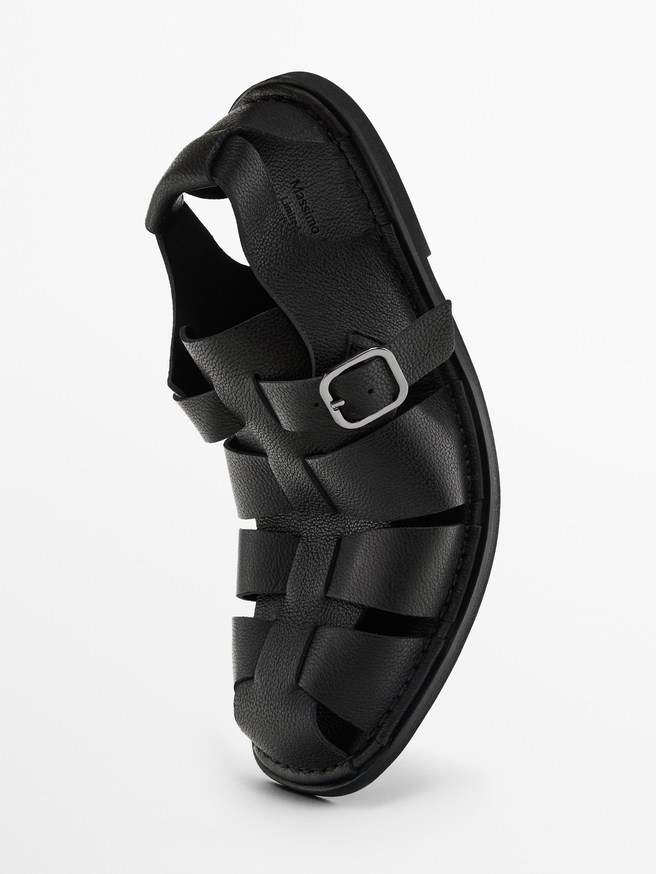 Sandalia cangrejera piel - Limited edition