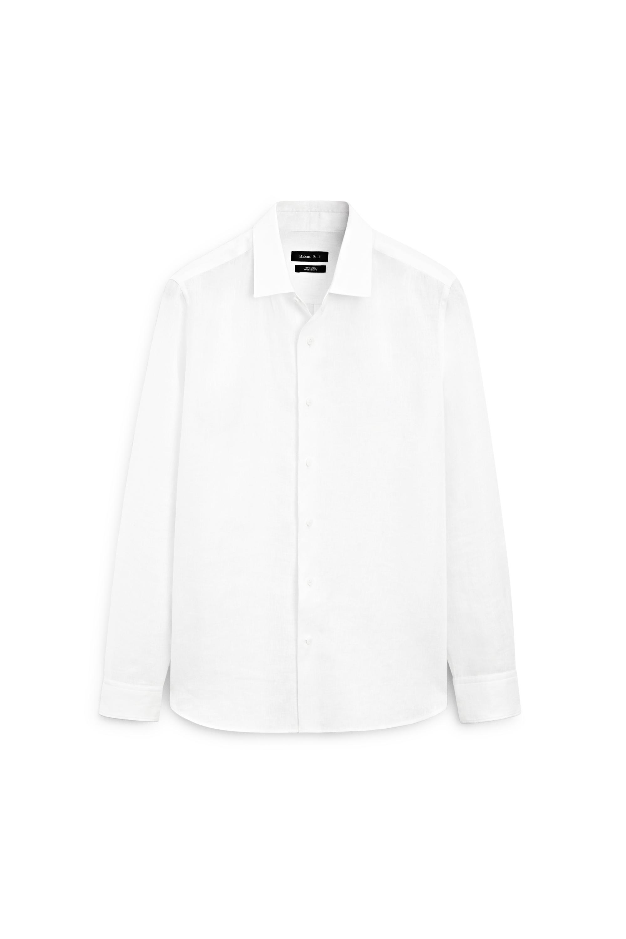 Extra fine 100% linen shirt - LIMITED EDITION — WHITE