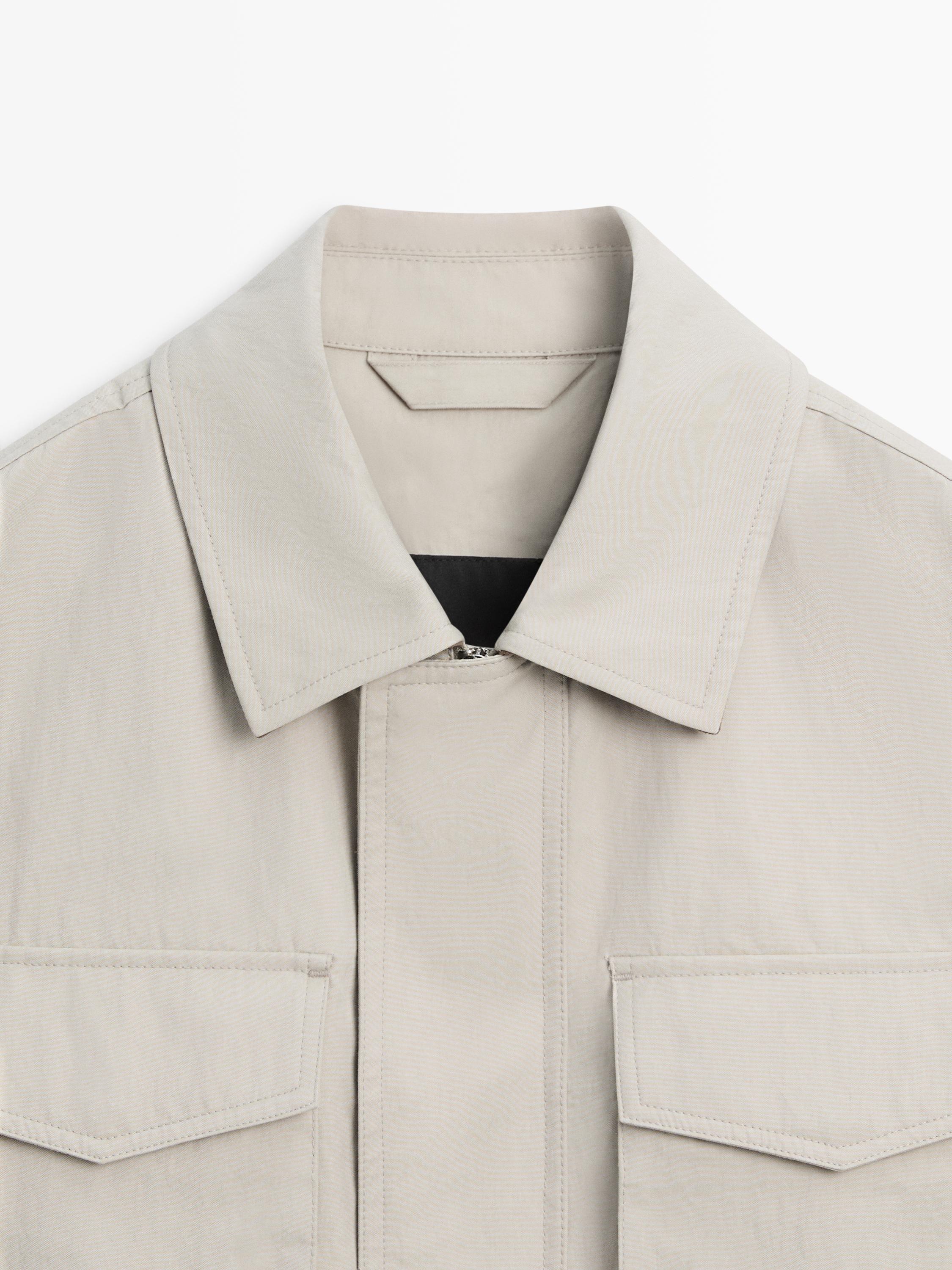 Jacket with pocket details — STONE