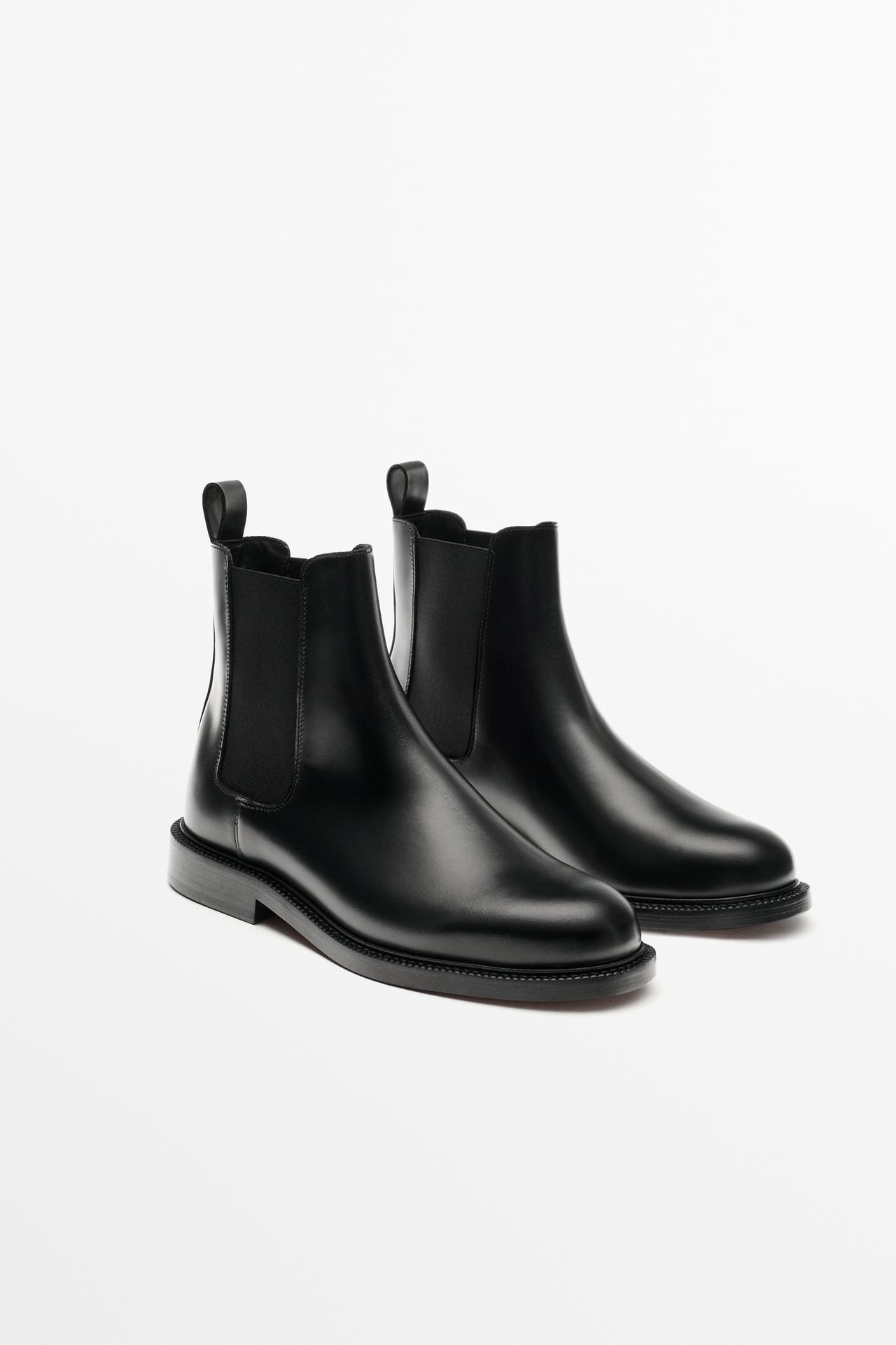 Chelsea boots leather — BLACK