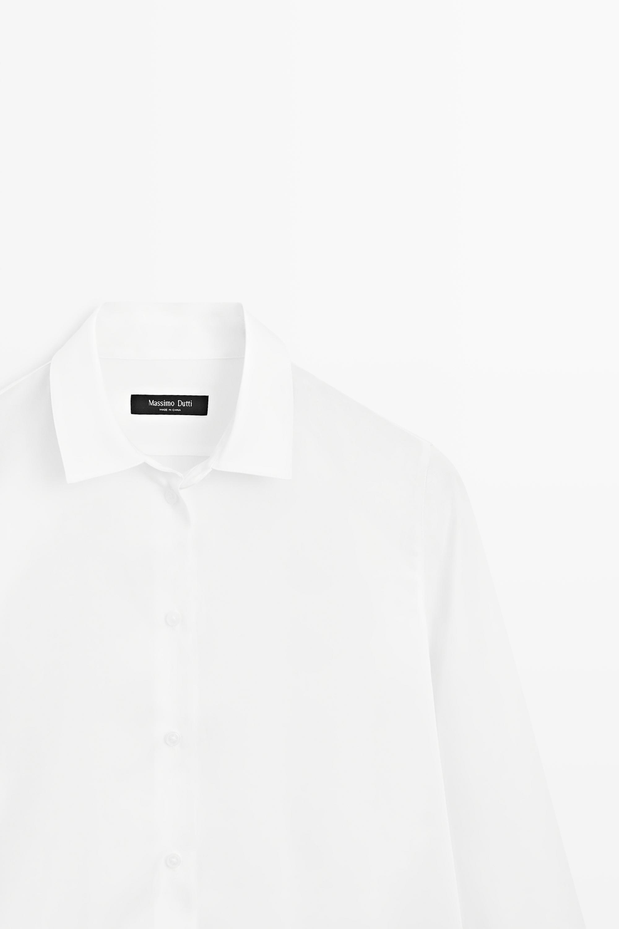 Fluid lyocell shirt — WHITE