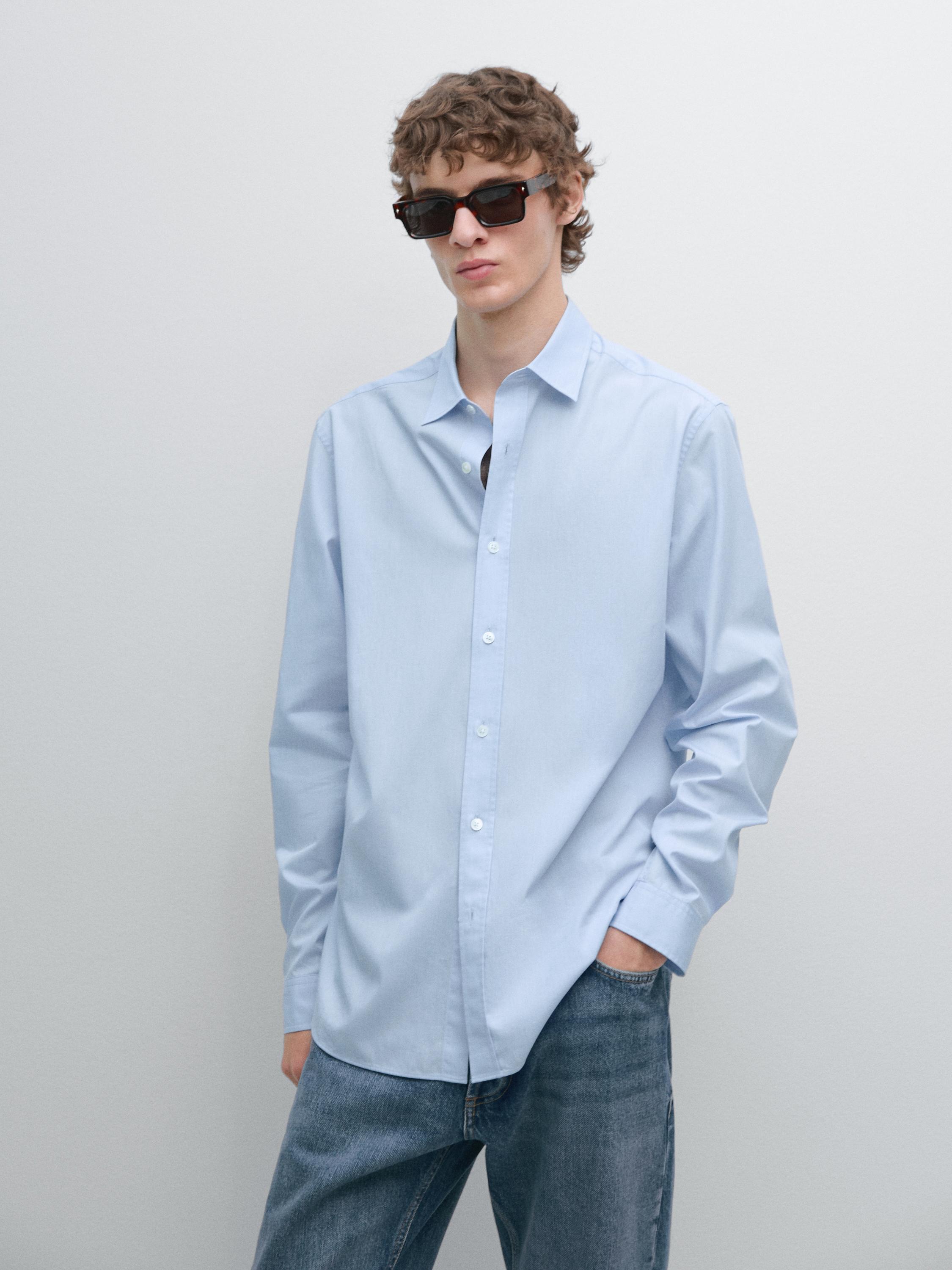 Camisa ratlles regular fit