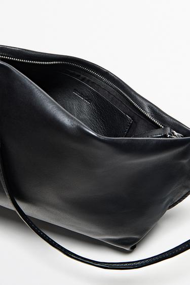 Mini nappa leather shoulder bag — BLACK 5