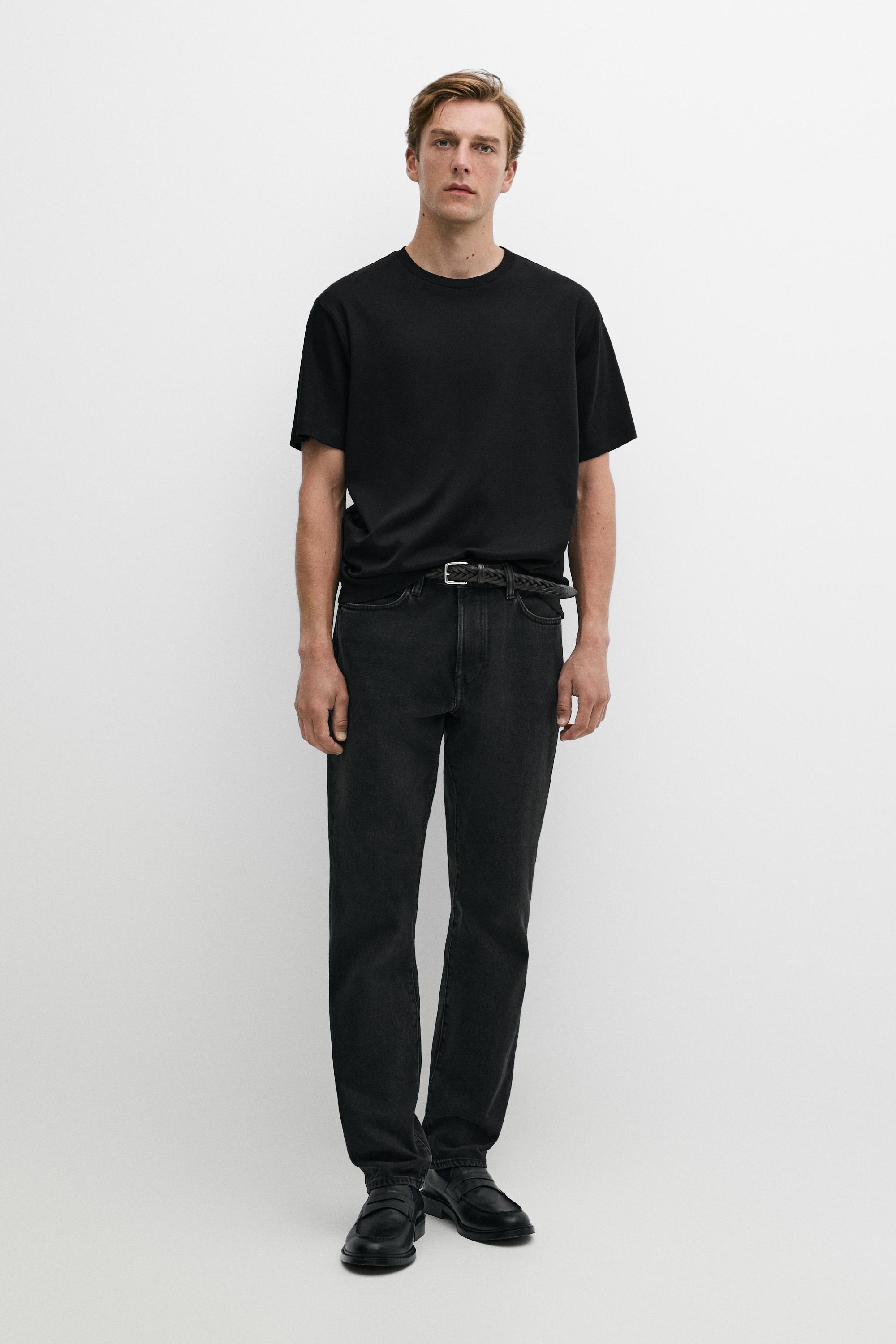 Tapered fit jeans — CHARCOAL