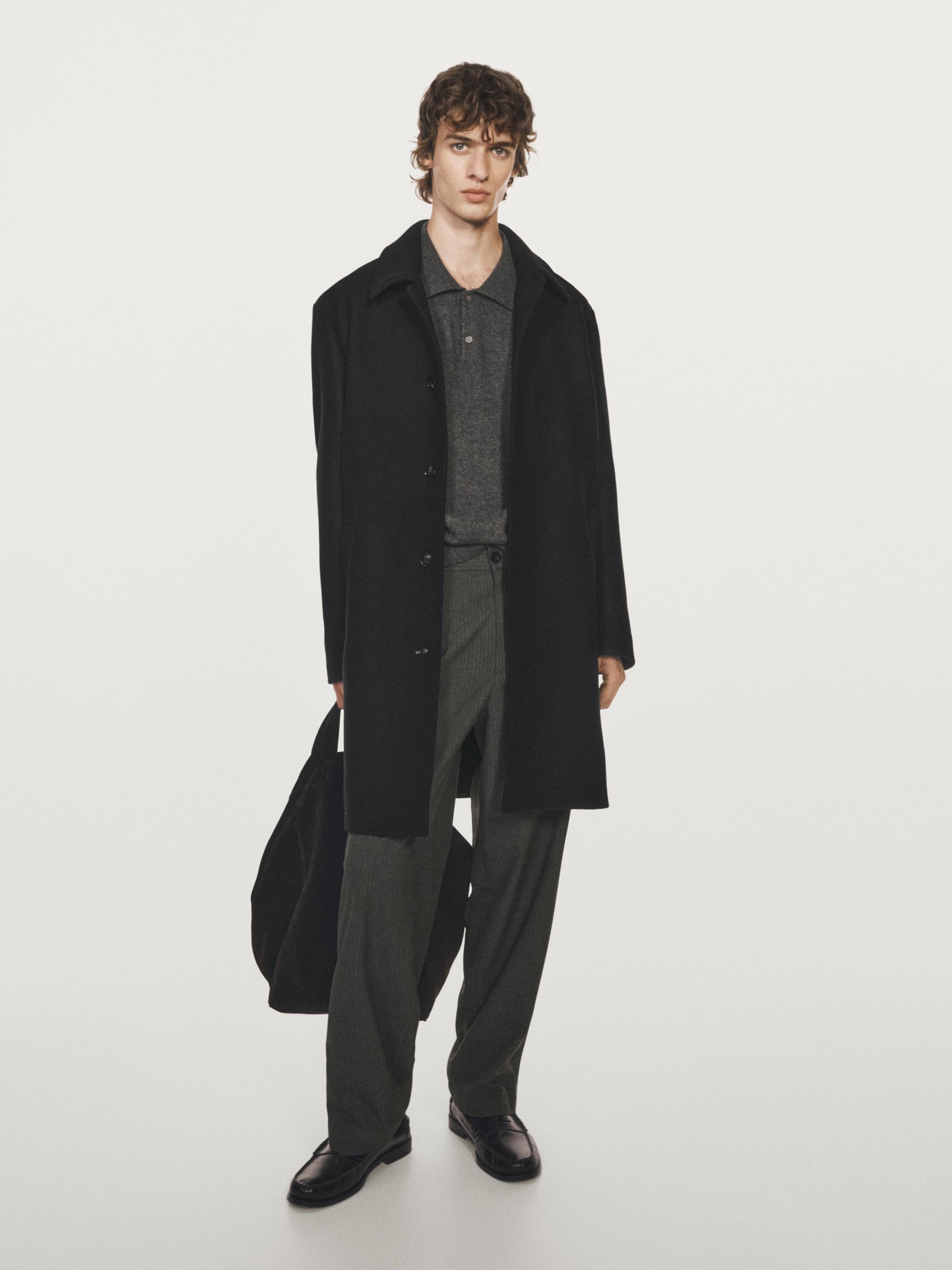 Medium wool blend coat