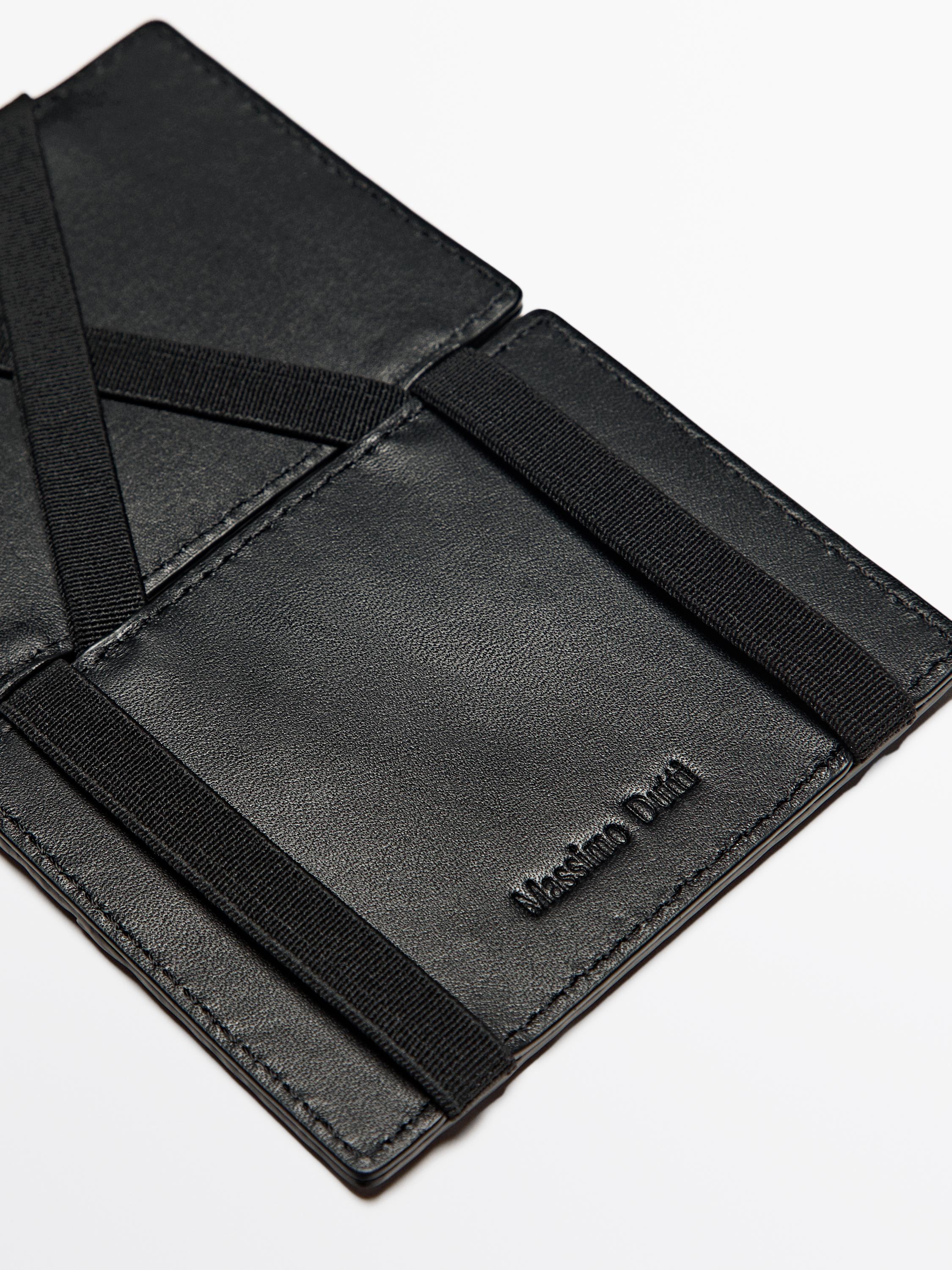 Nappa leather "magic" wallet