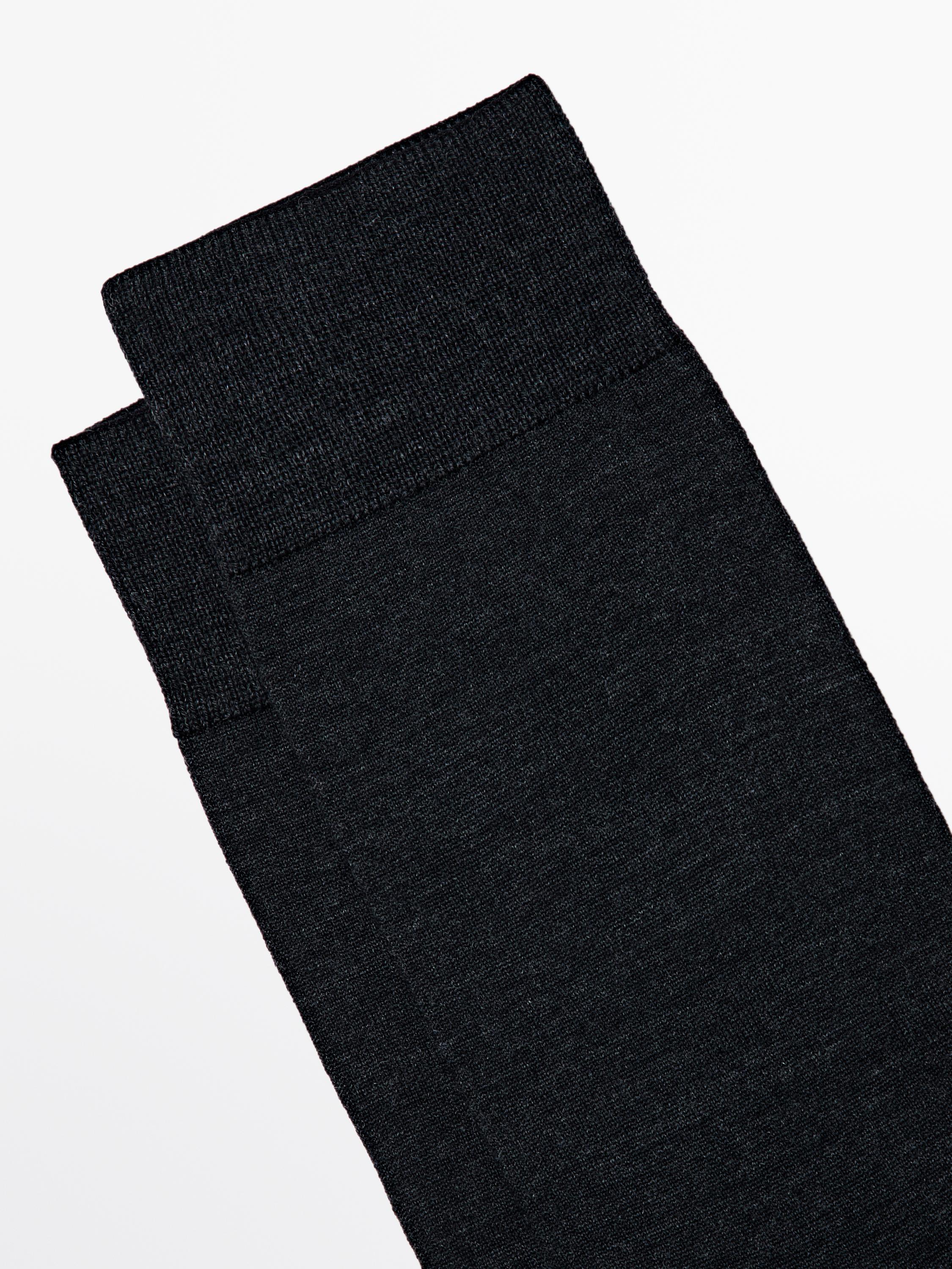 Wool blend socks — GREY