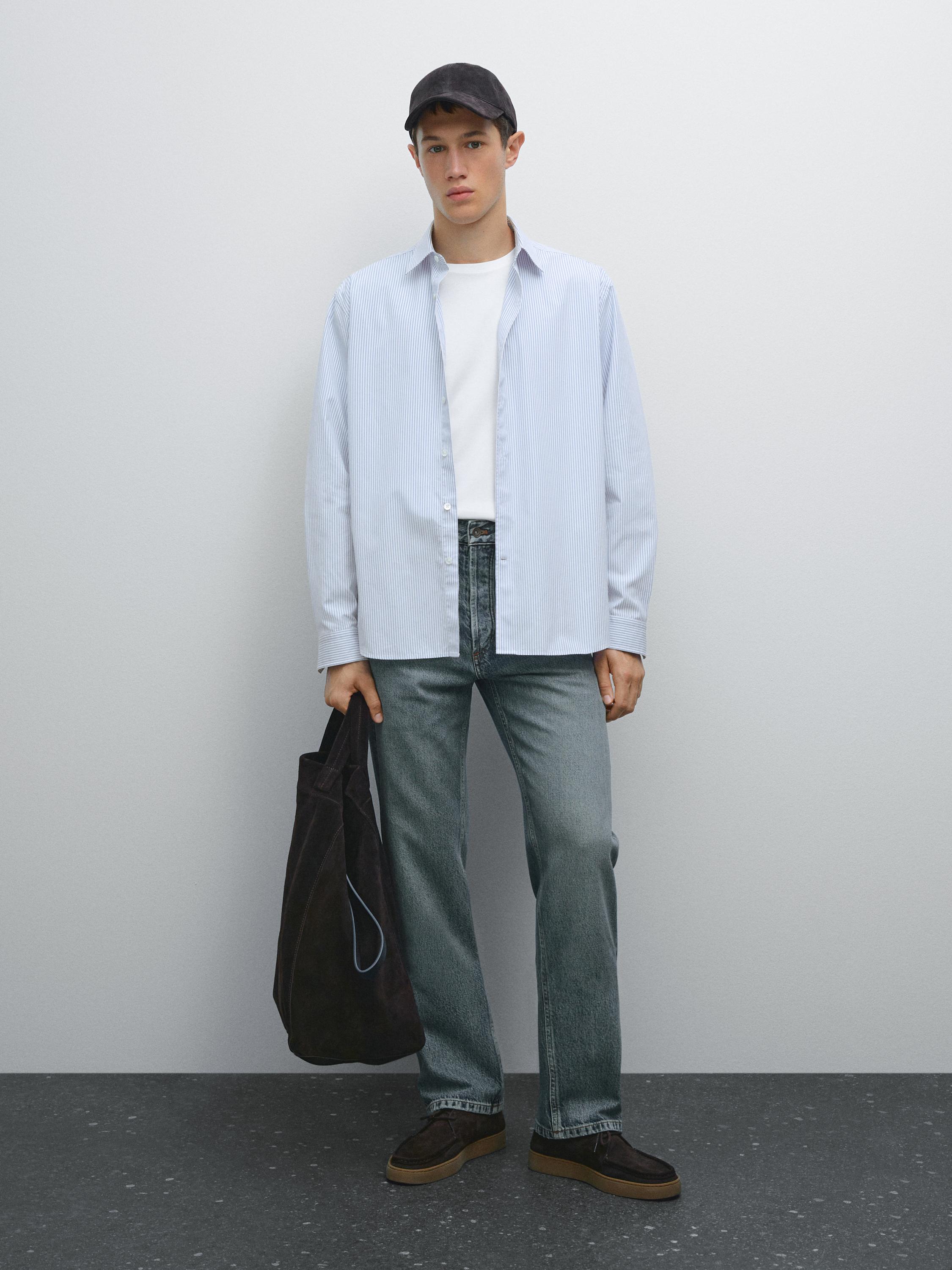 Regular-fit 100% cotton shirt