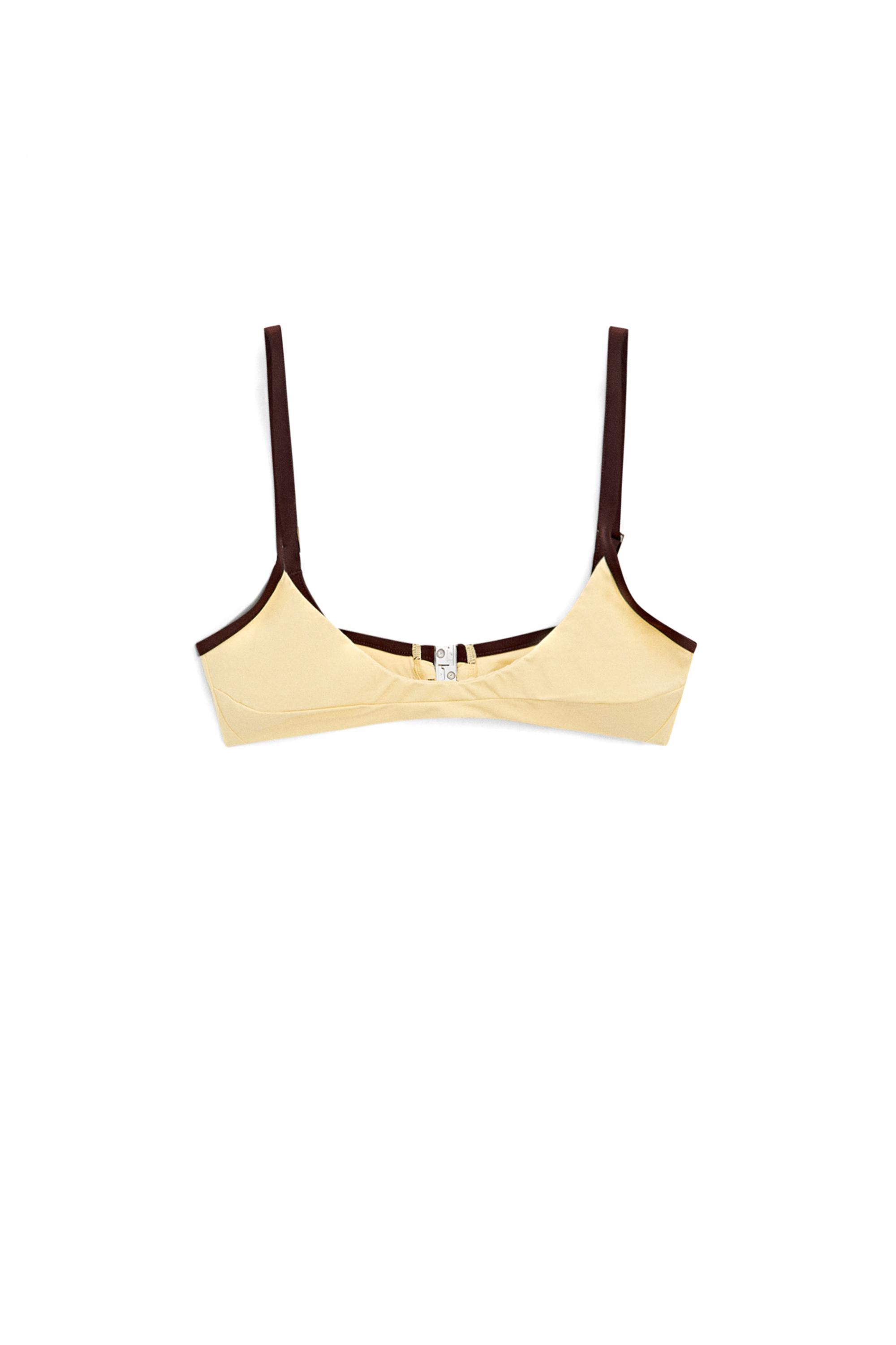 Contrast bikini top — Vanilla