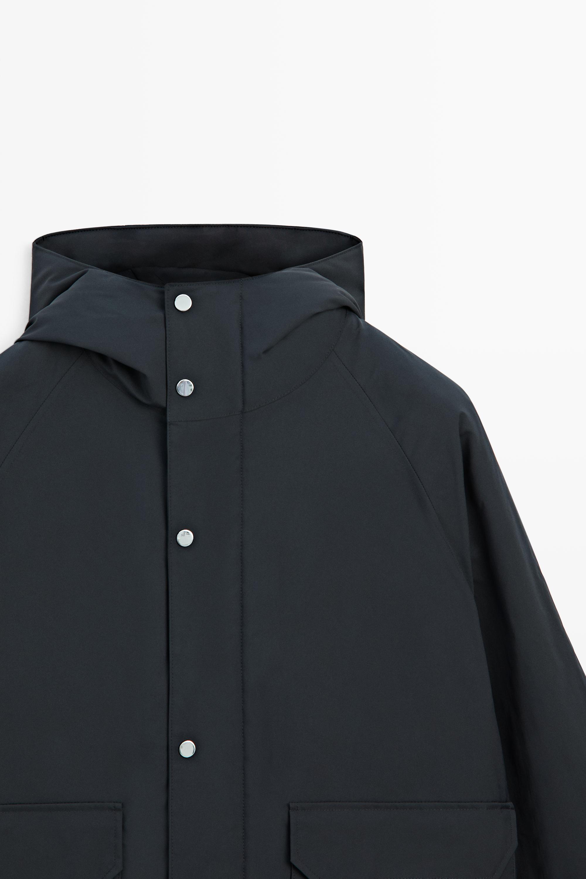 Short quilted parka with pocket details - thumbnail 4