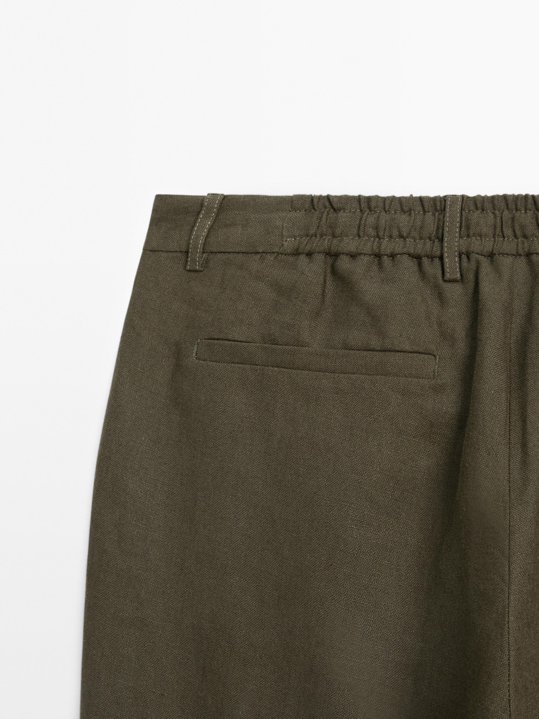 Pantalón conjunto 100% lino