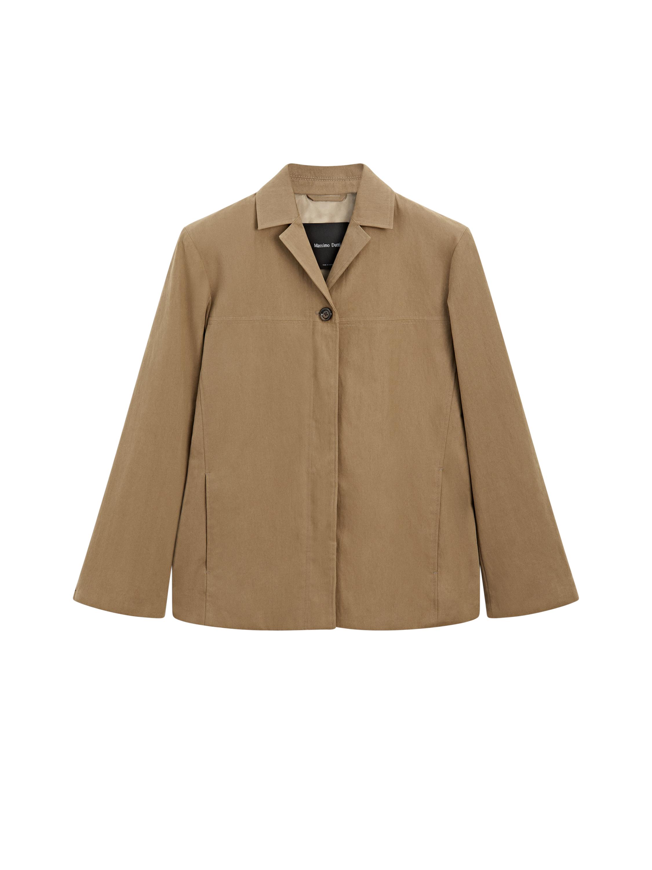 ★MASSIMO DUTTI★ リネン ボンバージャケット ブラウン Linen blend bomber jacket · Chocolate · Coats And Jackets