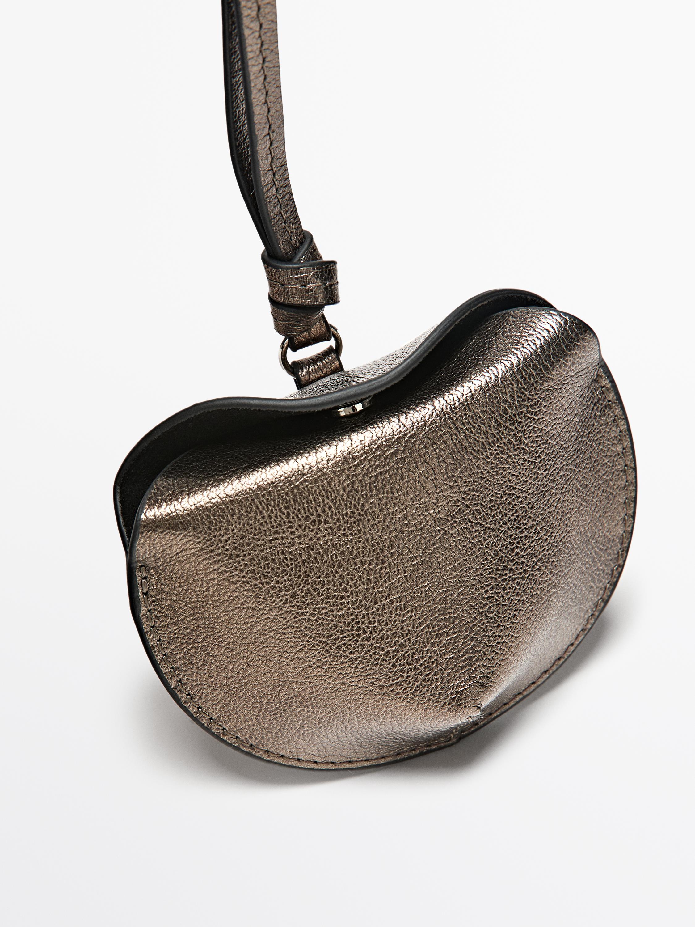 Foldable nappa leather AirPods case — SILVER