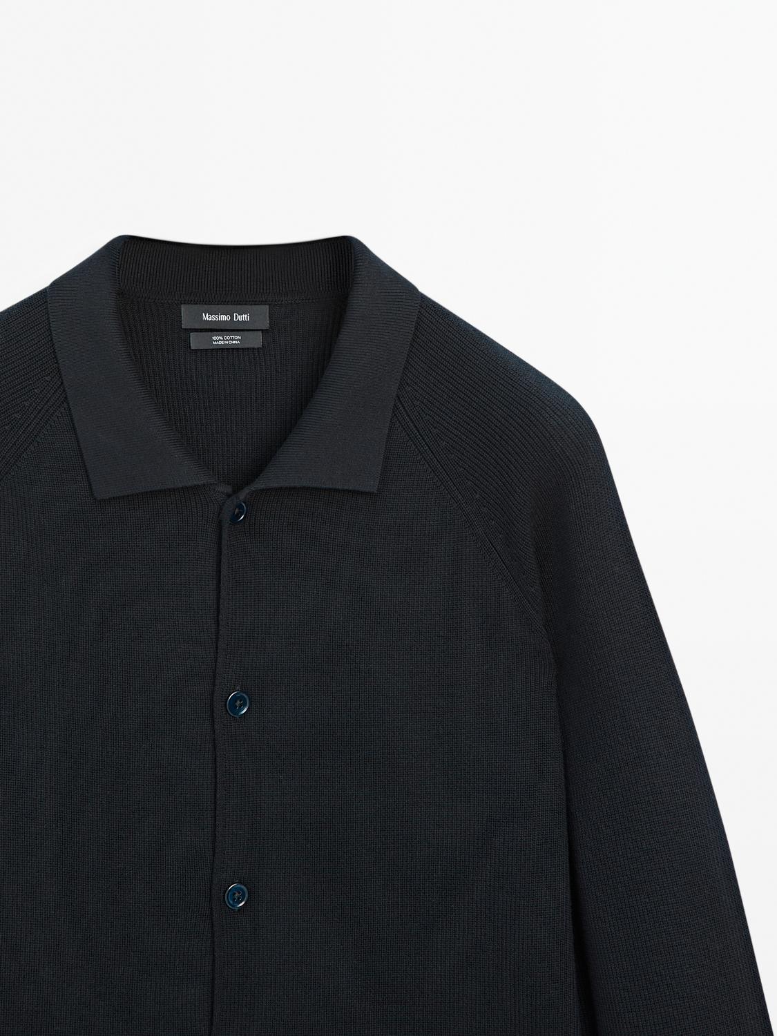 100% cotton knit cardigan