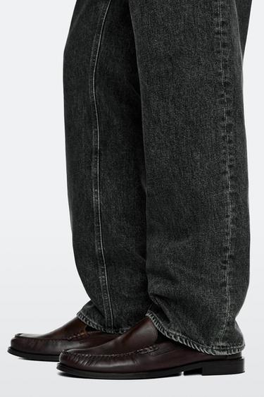 Oiled leather loafers — TAN 4