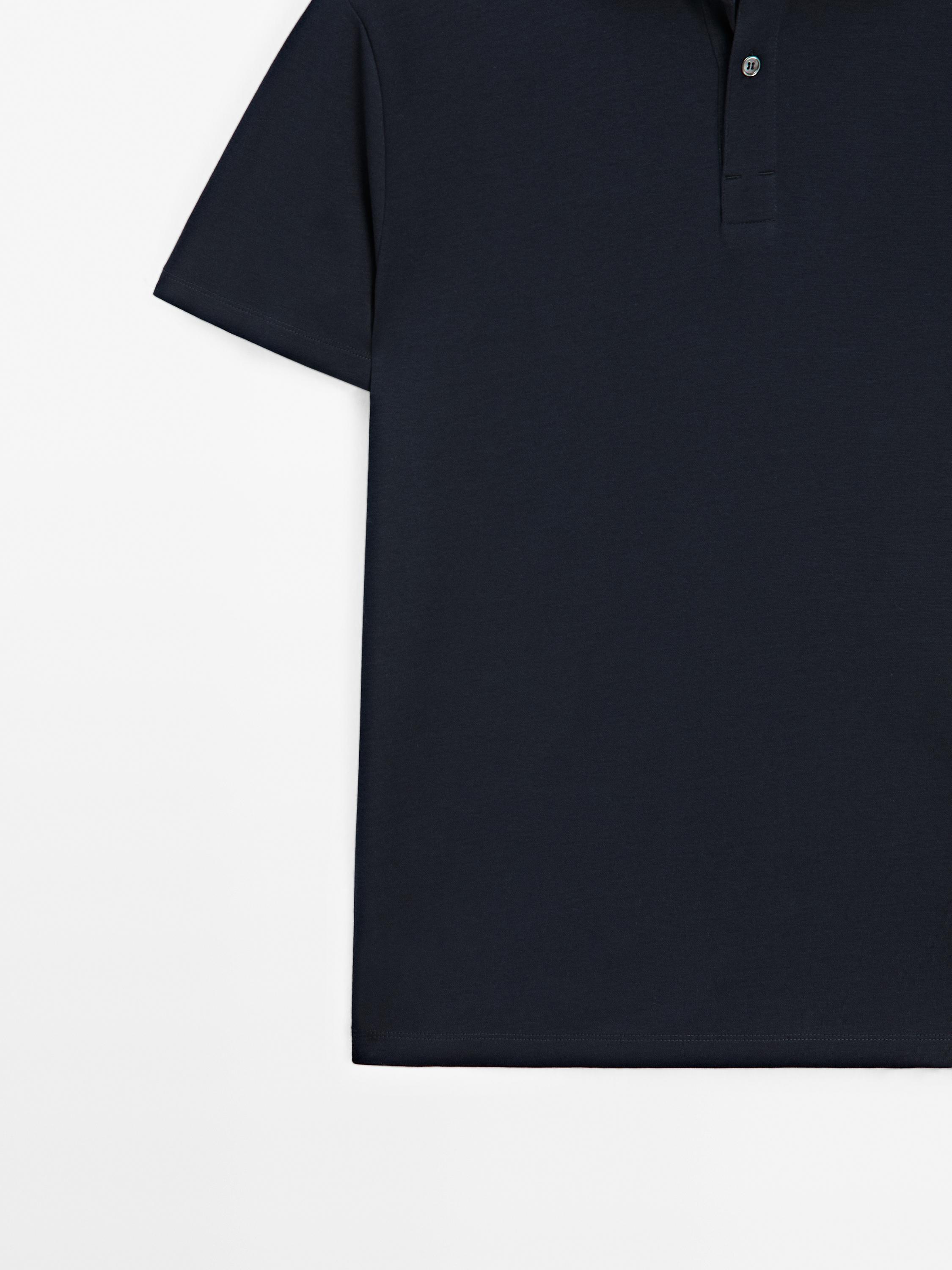Poloshirt mit kurzen Ärmeln aus Baumwollmischgewebe