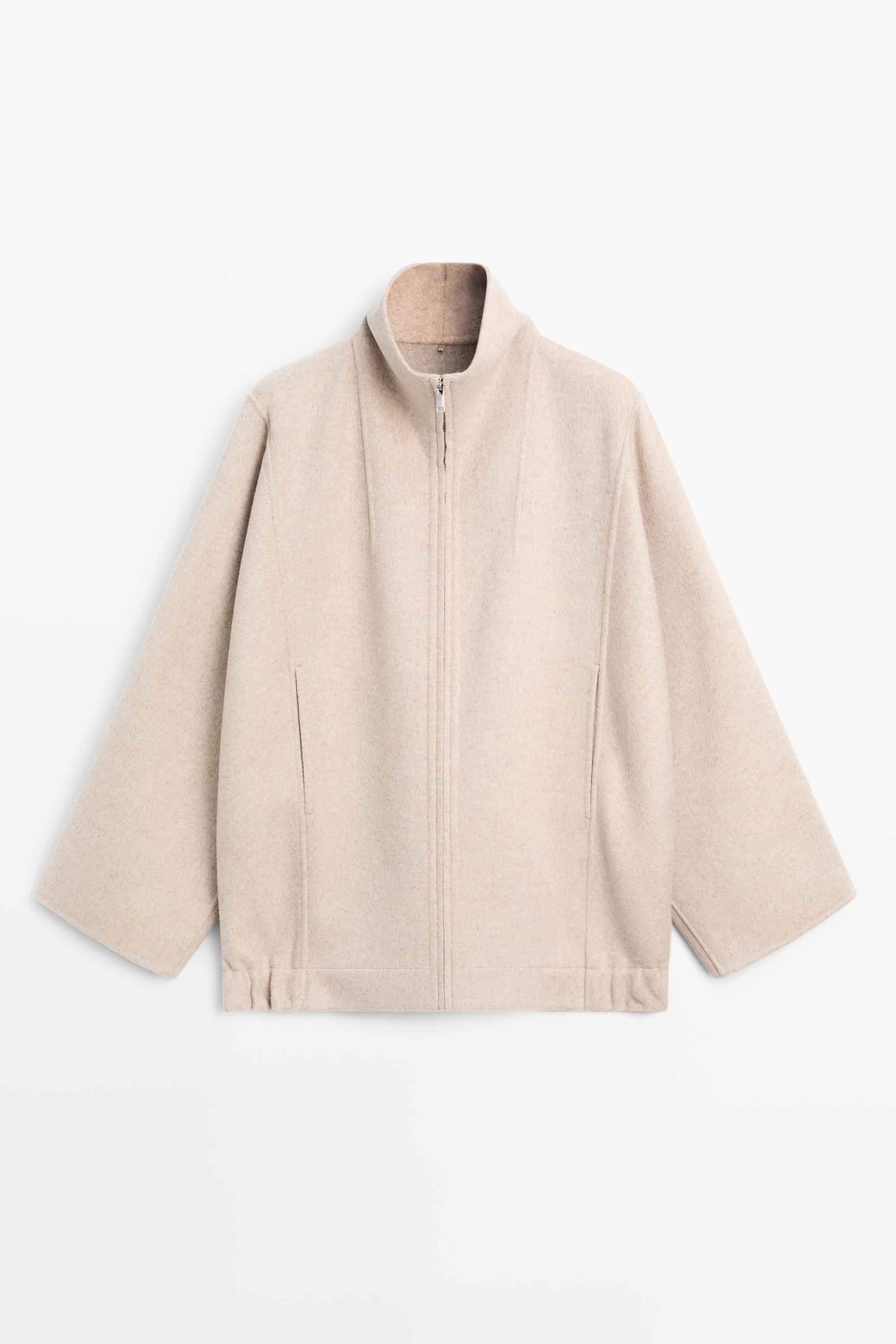 Chaqueta bomber mezcla lana