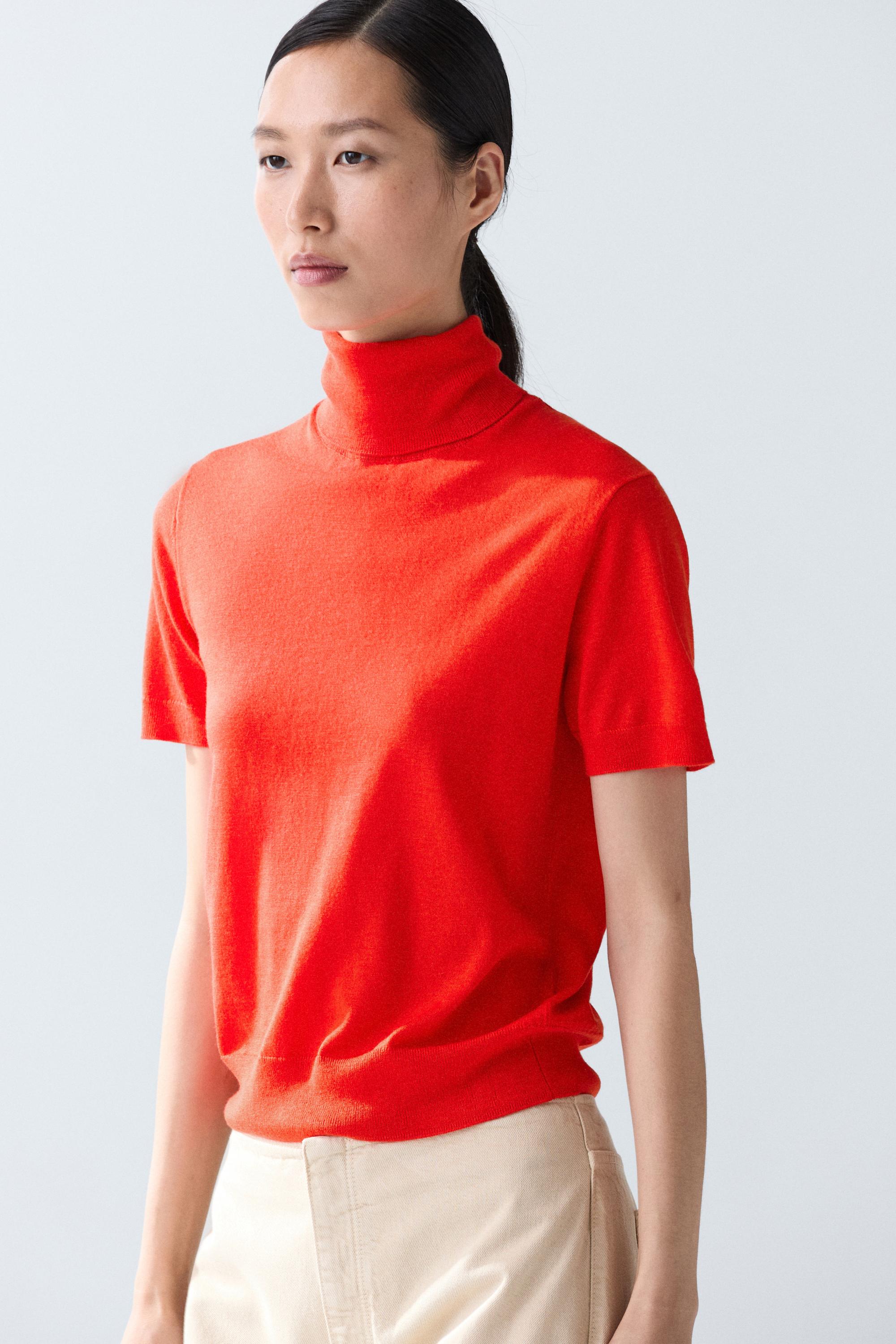 Jersey cuello cisne con lana