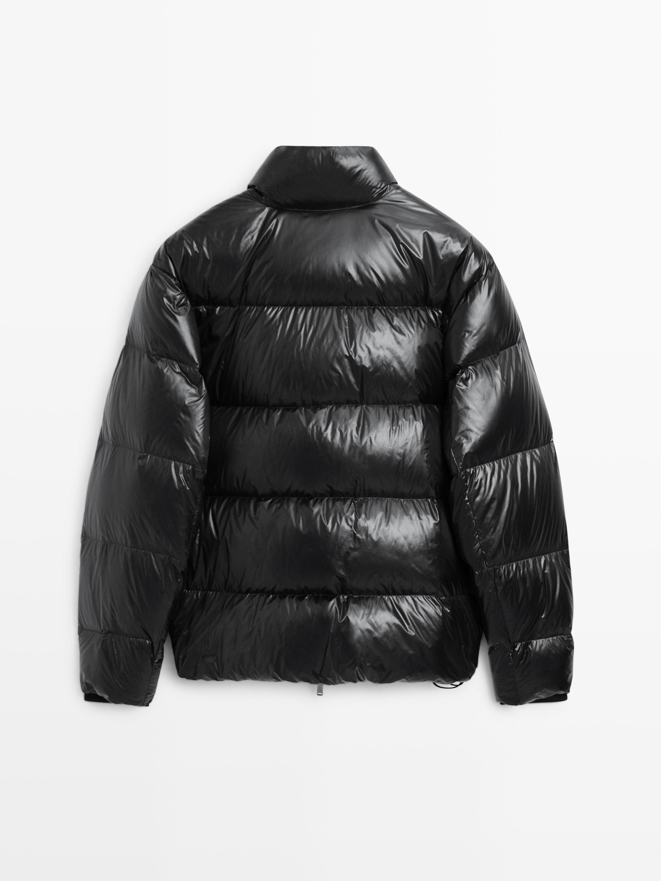 Down blend puffer jacket