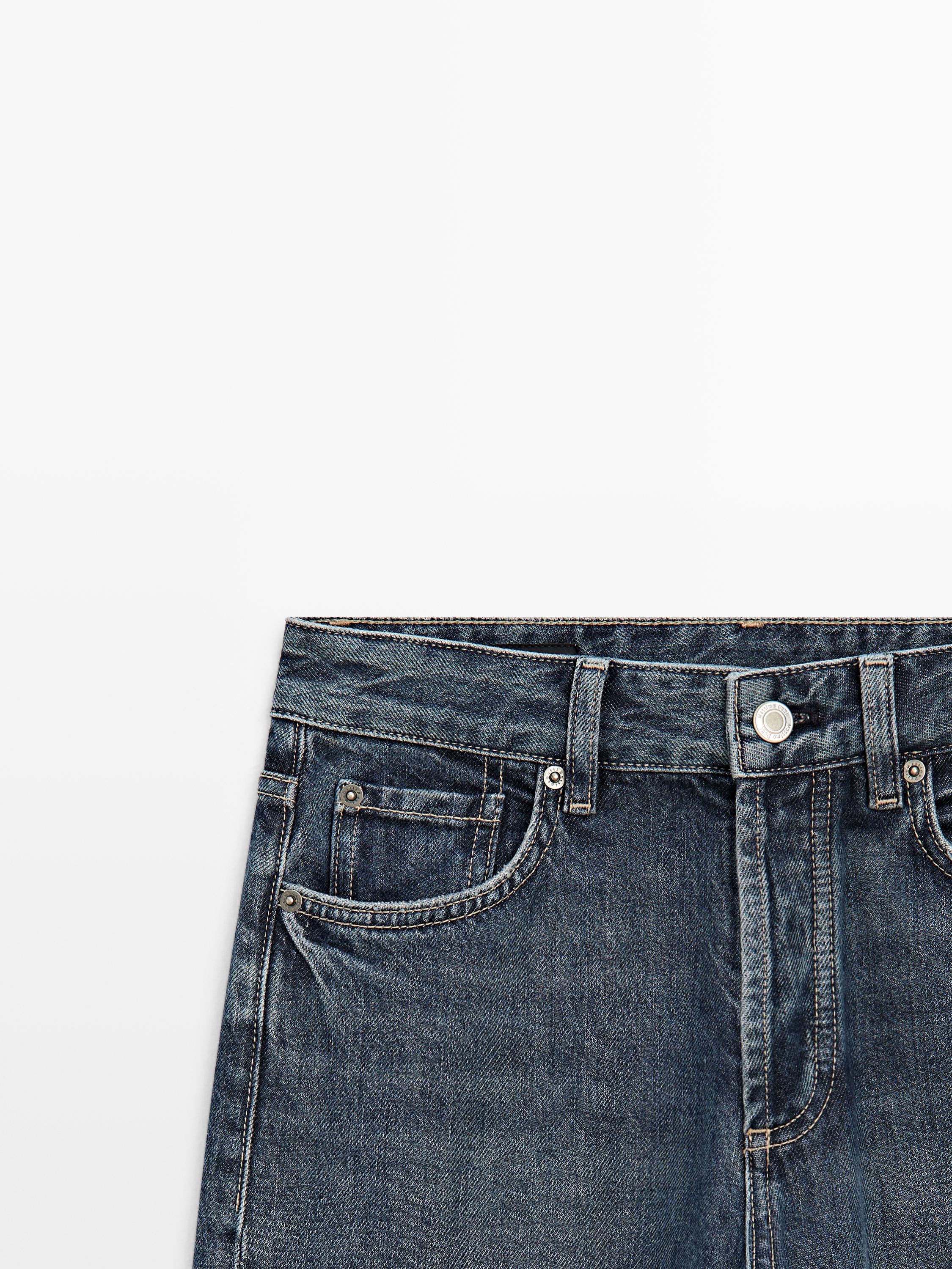 Mid-rise wide-leg jeans — MEDIUM BLUE