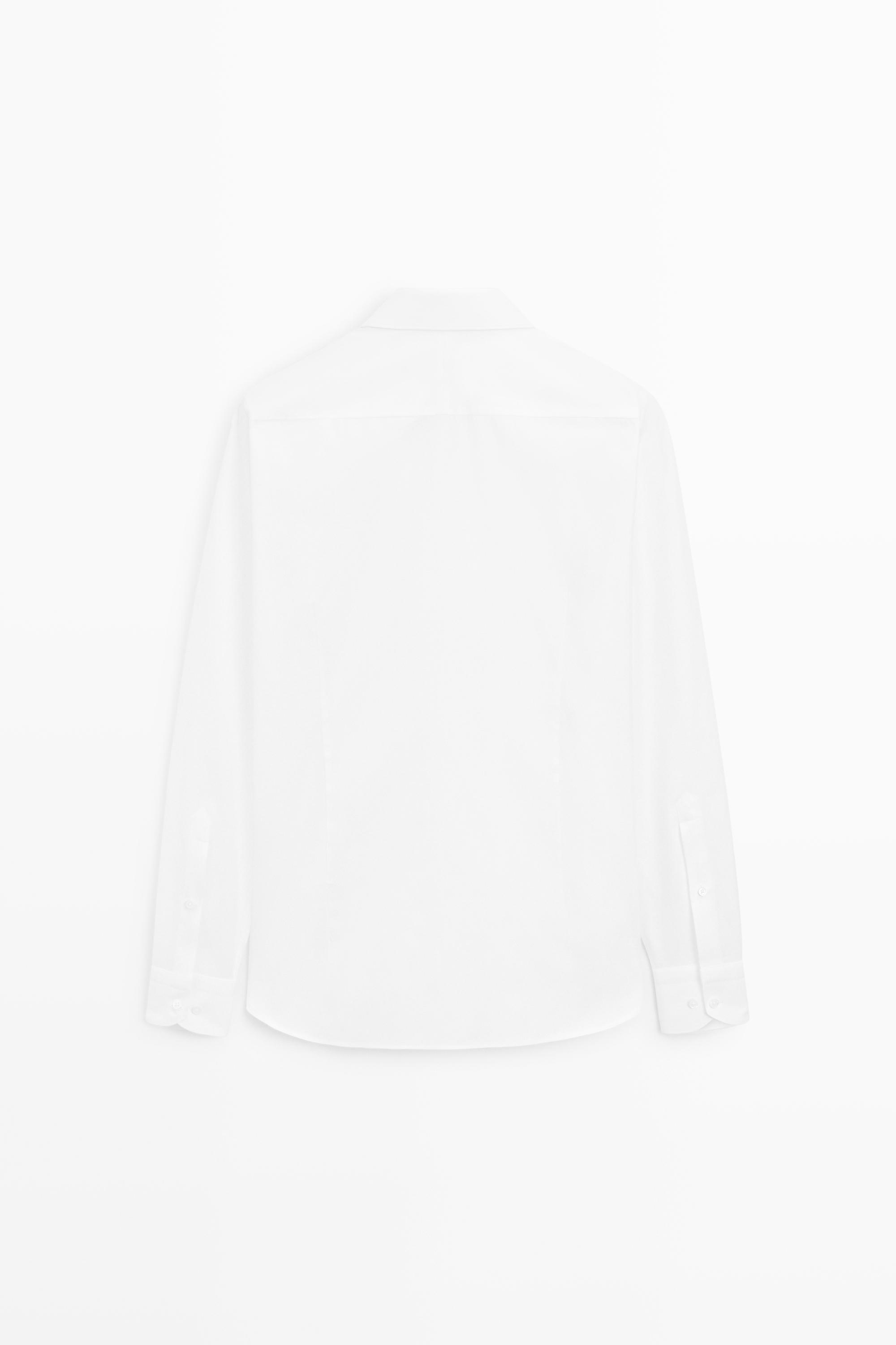 100% cotton shirt — WHITE