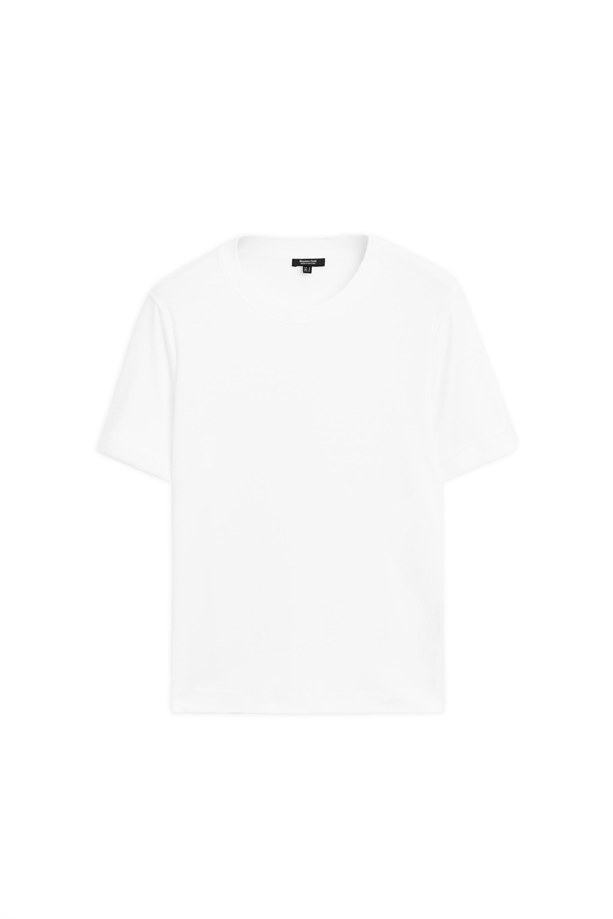Short sleeve interlock T-shirt — Off white
