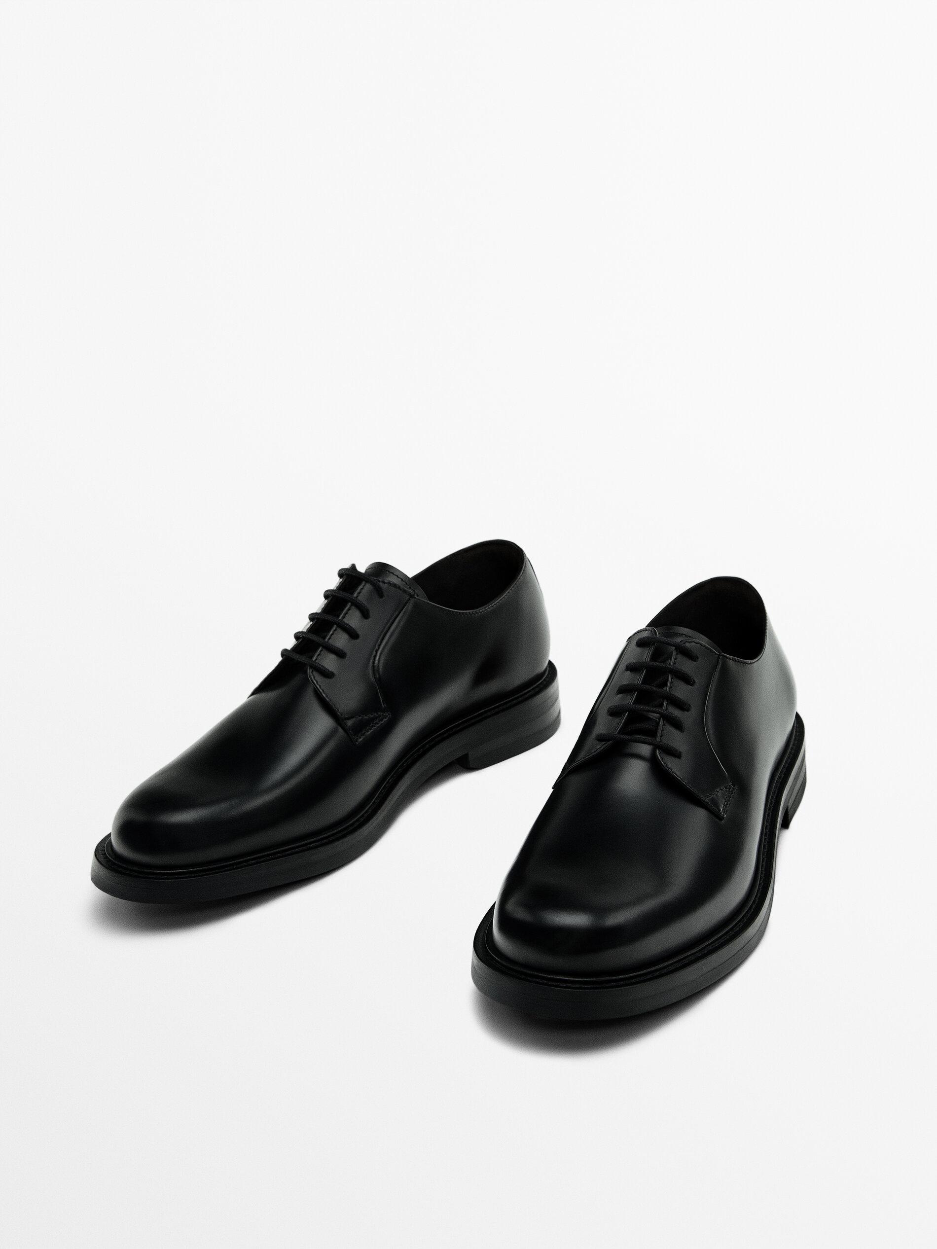 Black derby shoes