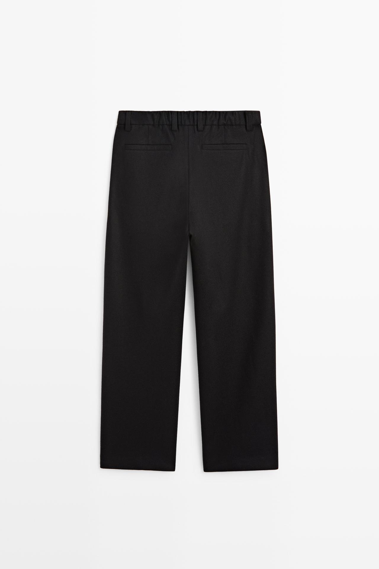 100% wool suit pants — NAVY BLUE