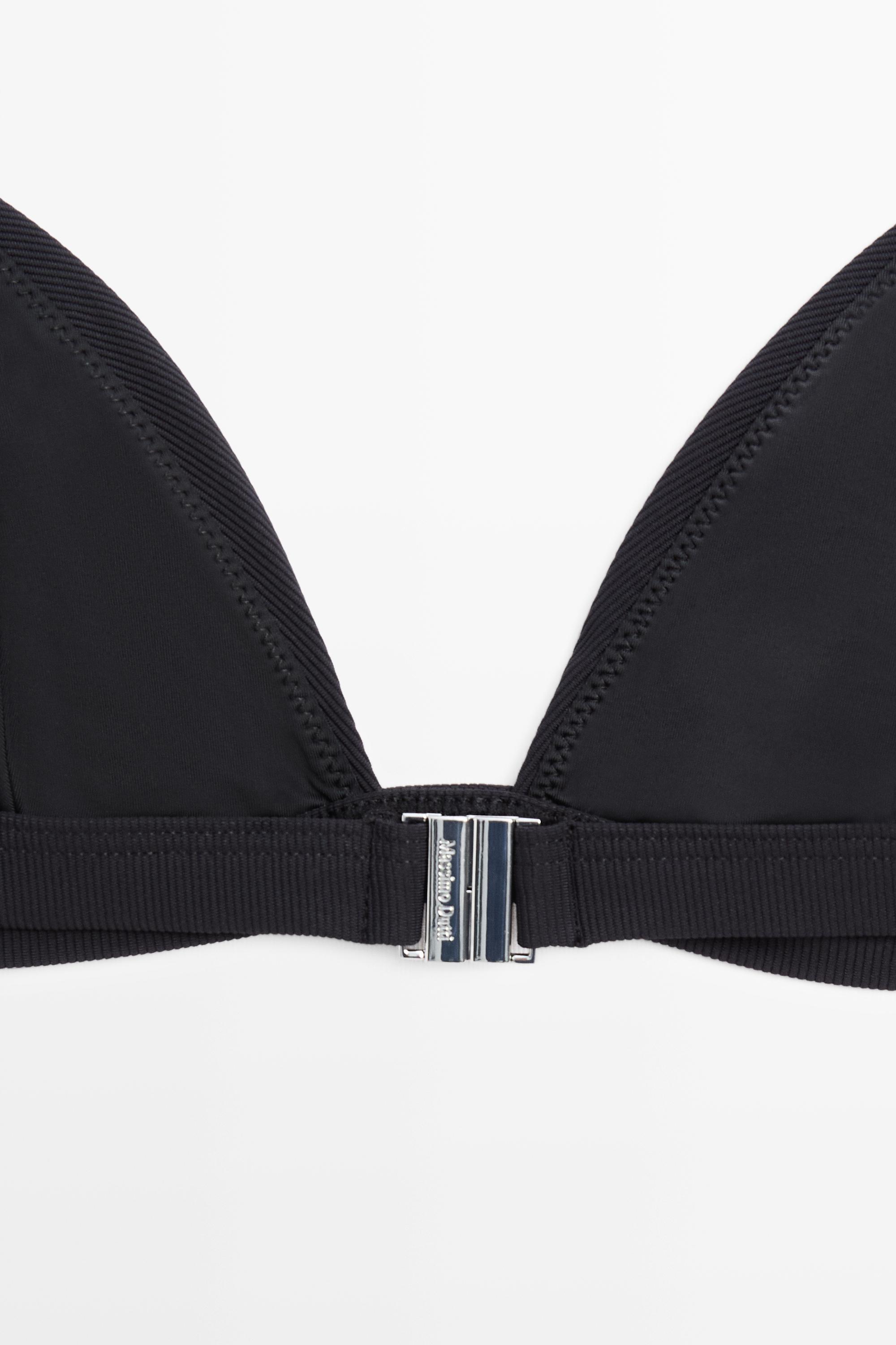 Triangle bikini top — BLACK