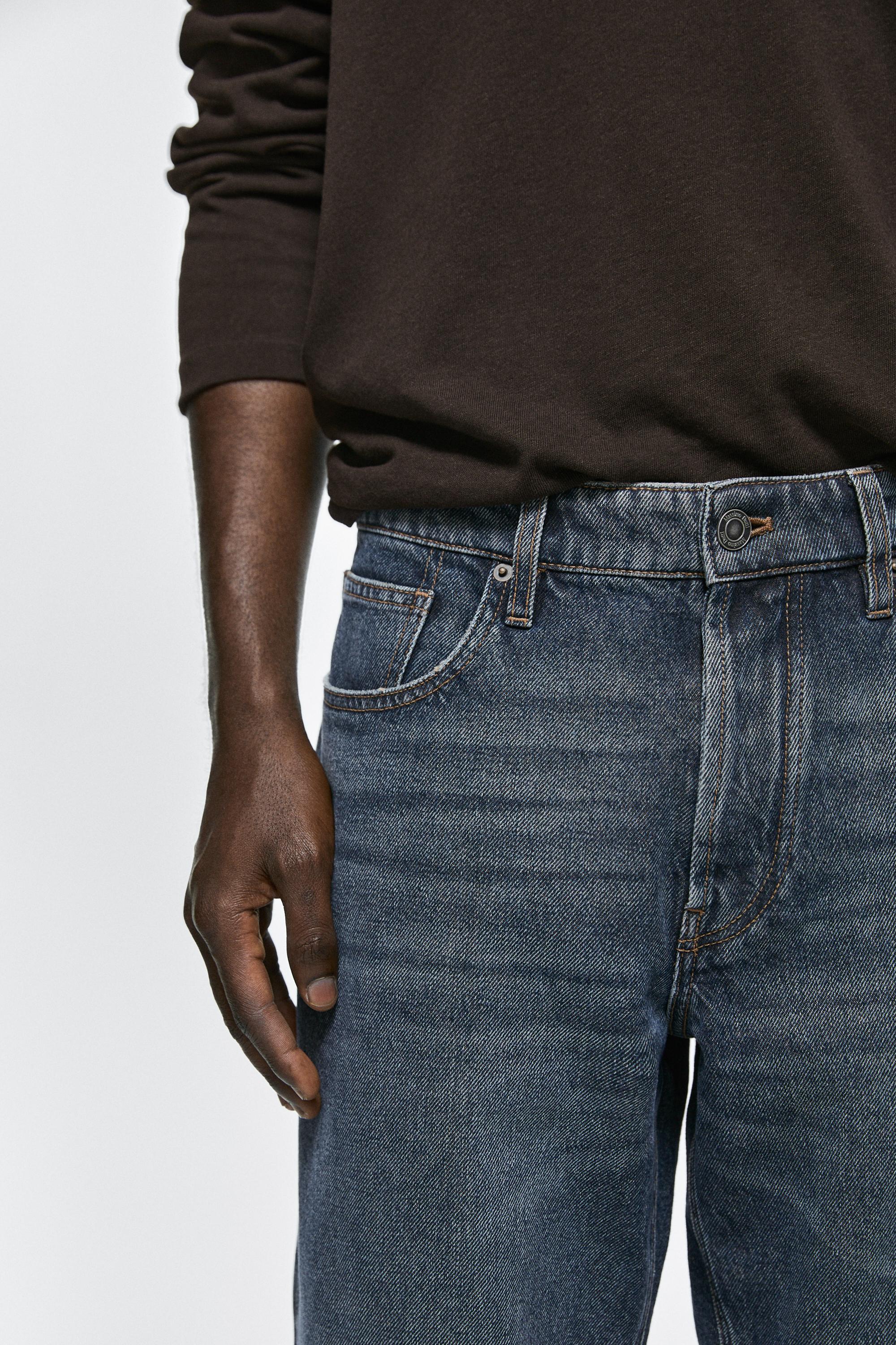 Slim fit cropped jeans — MEDIUM BLUE