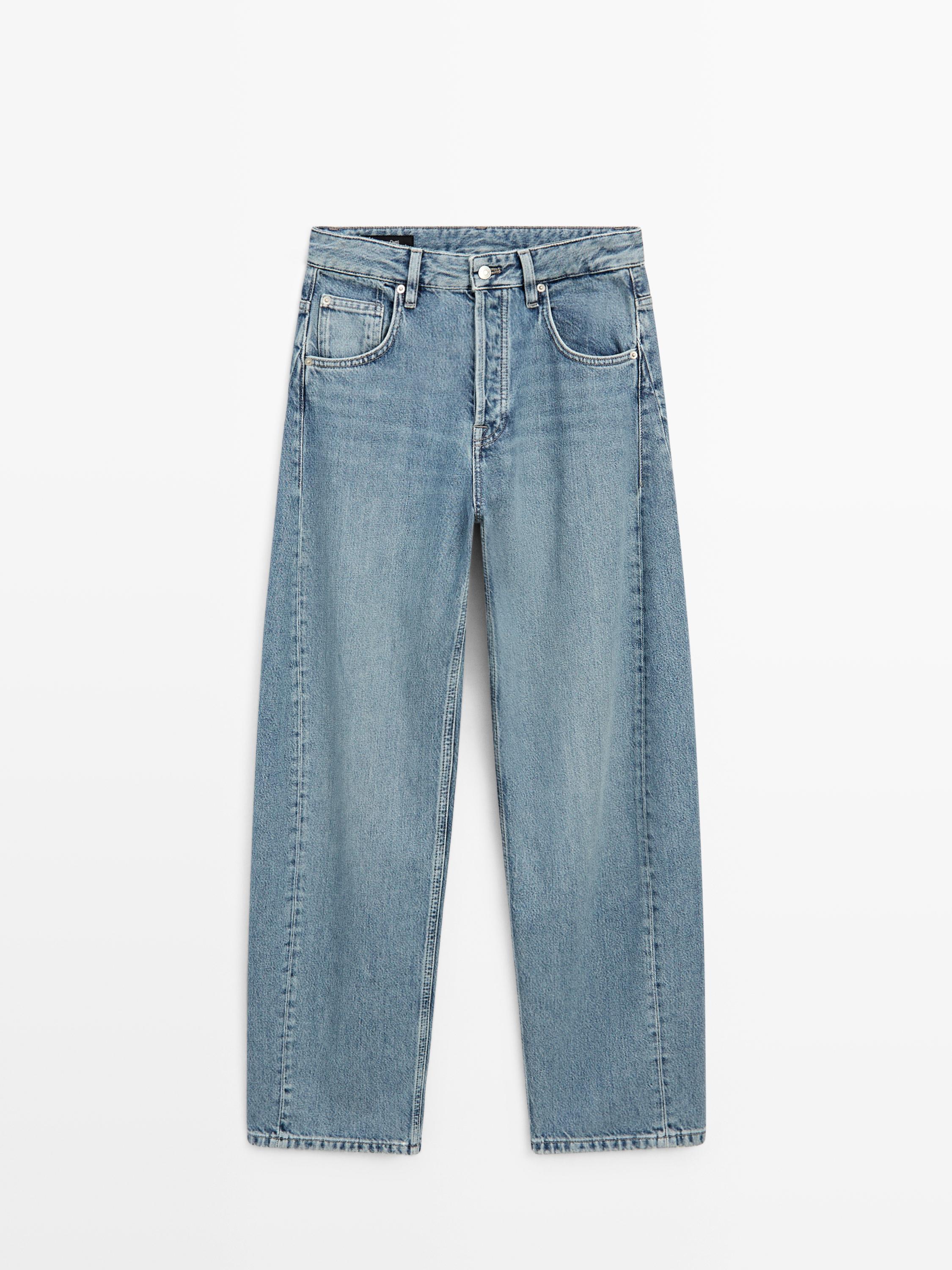 Mid-rise balloon fit jeans