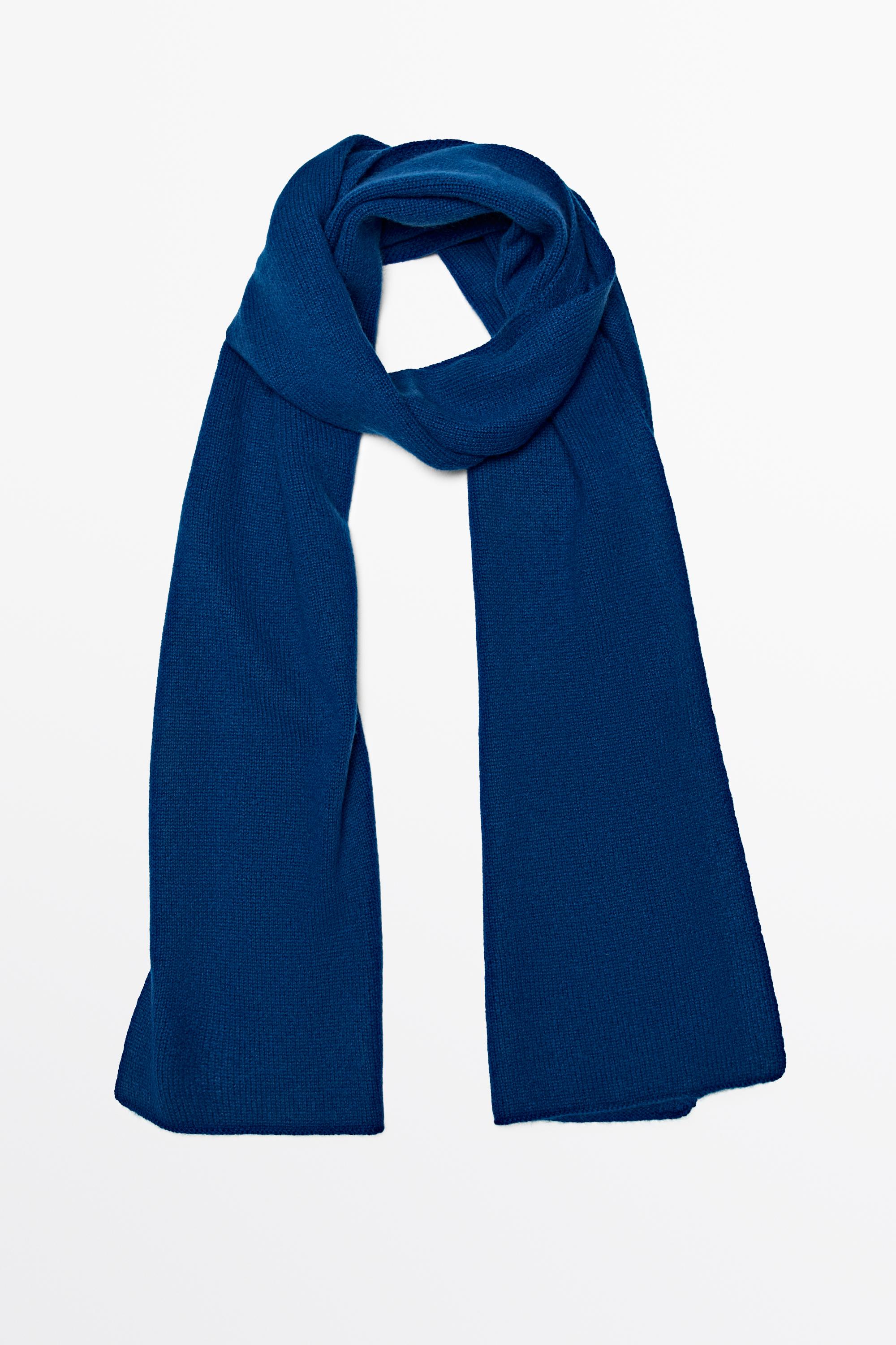 100% cashmere scarf — INK BLUE