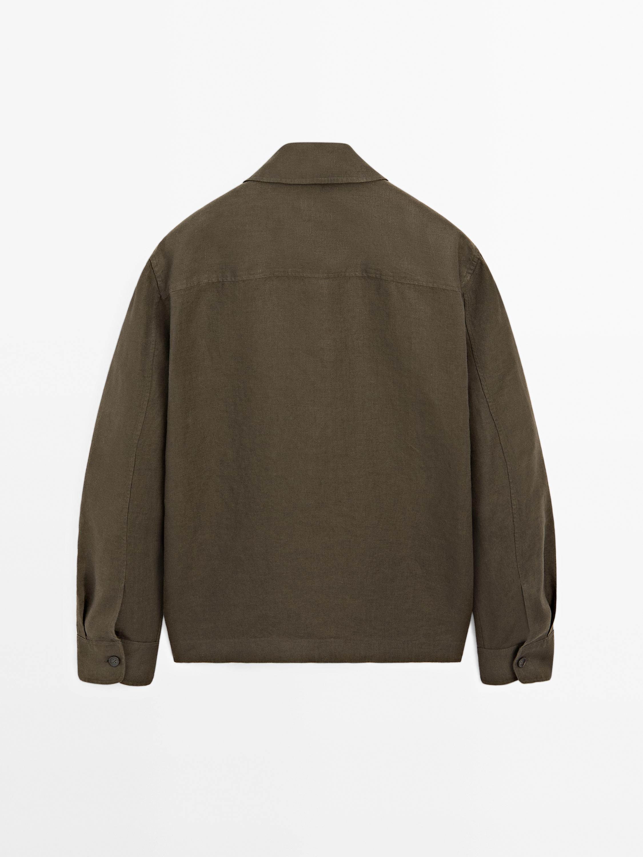 100% linen overshirt