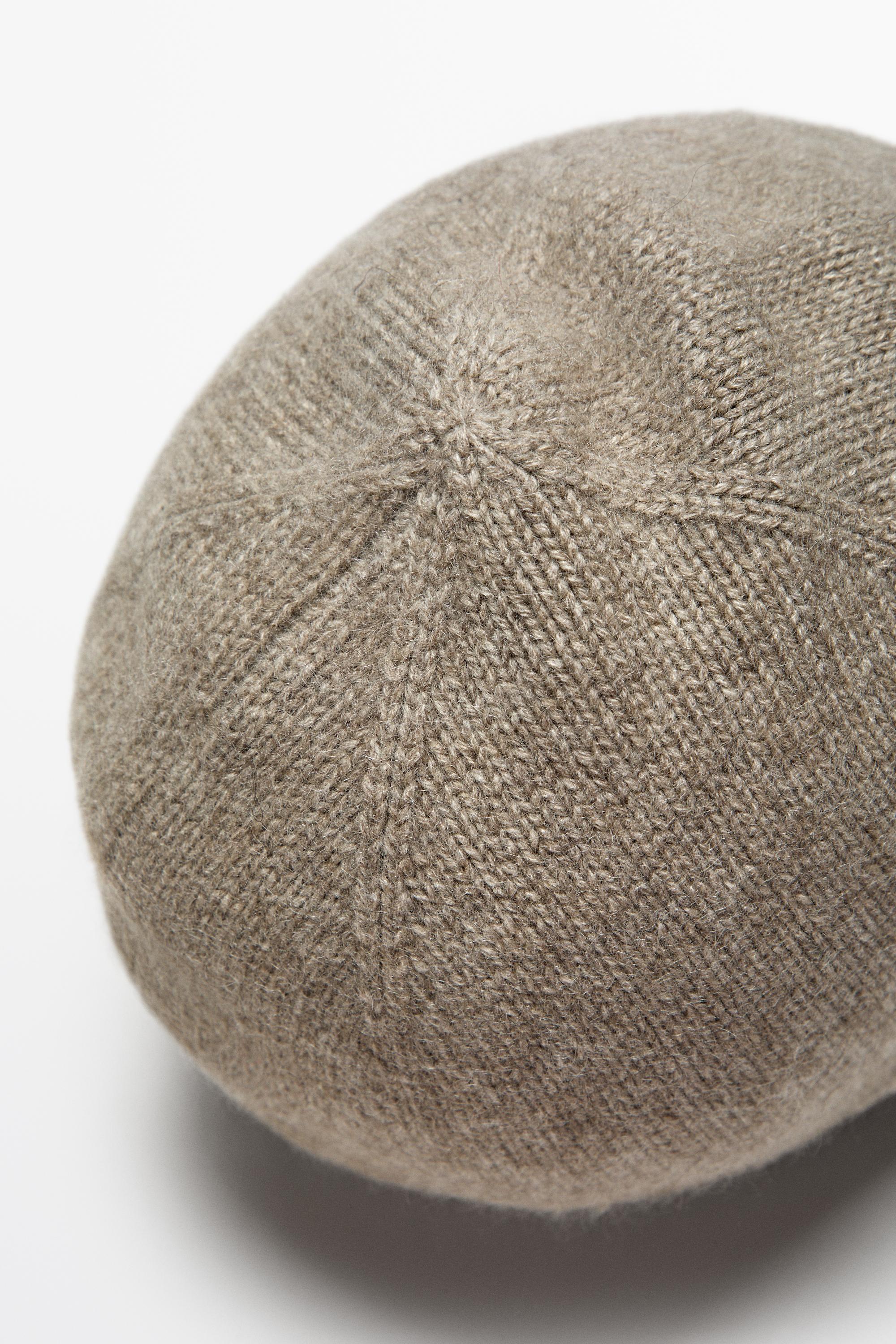 100% cashmere tie-detail beanie — Washed