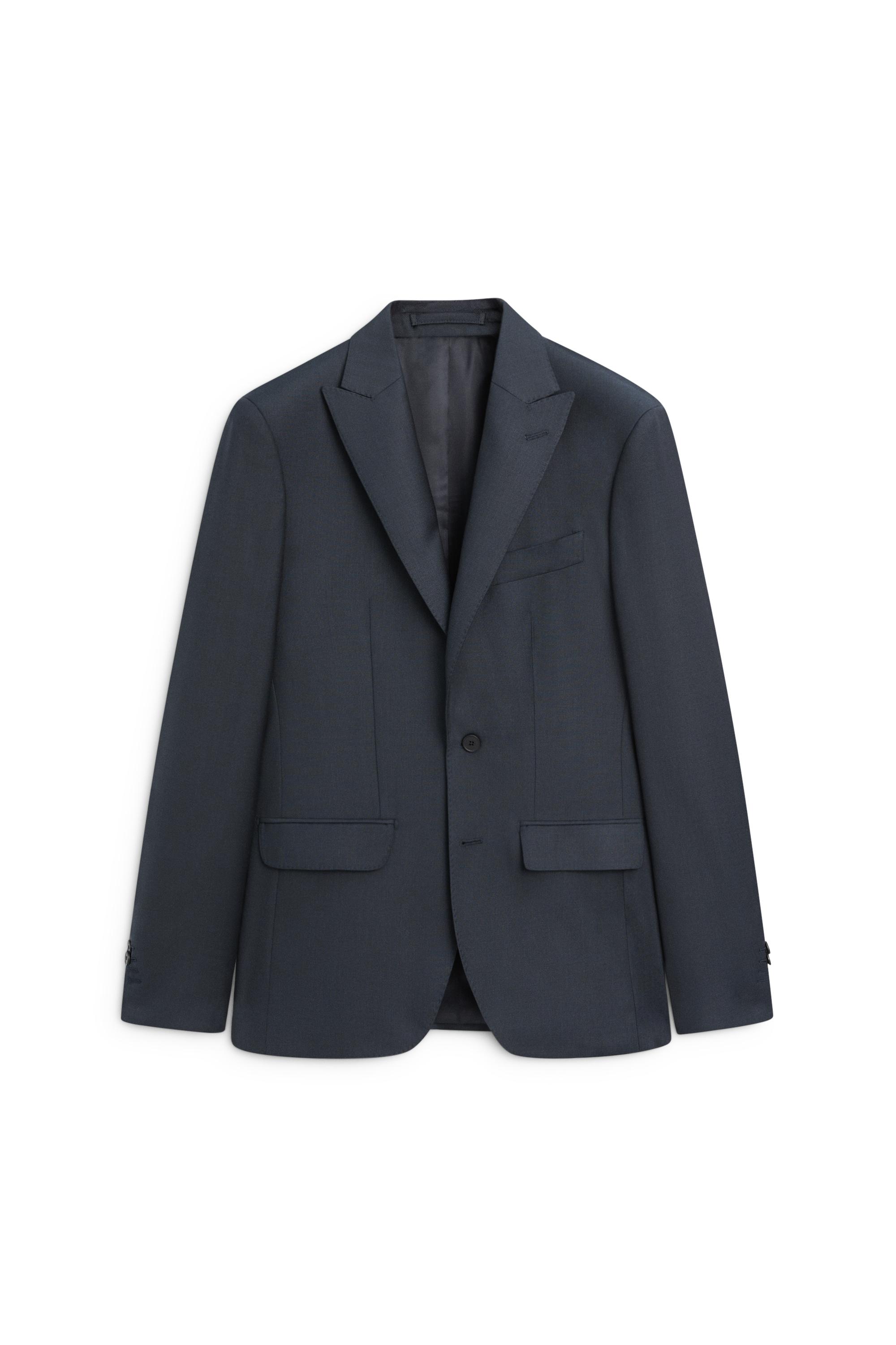 100% wool suit blazer — NAVY BLUE