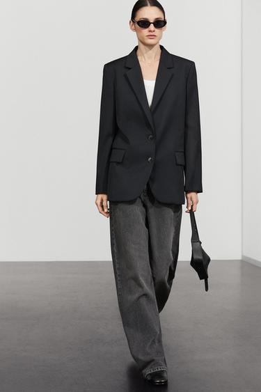 100% extra fine wool two-button blazer — NAVY BLUE 6