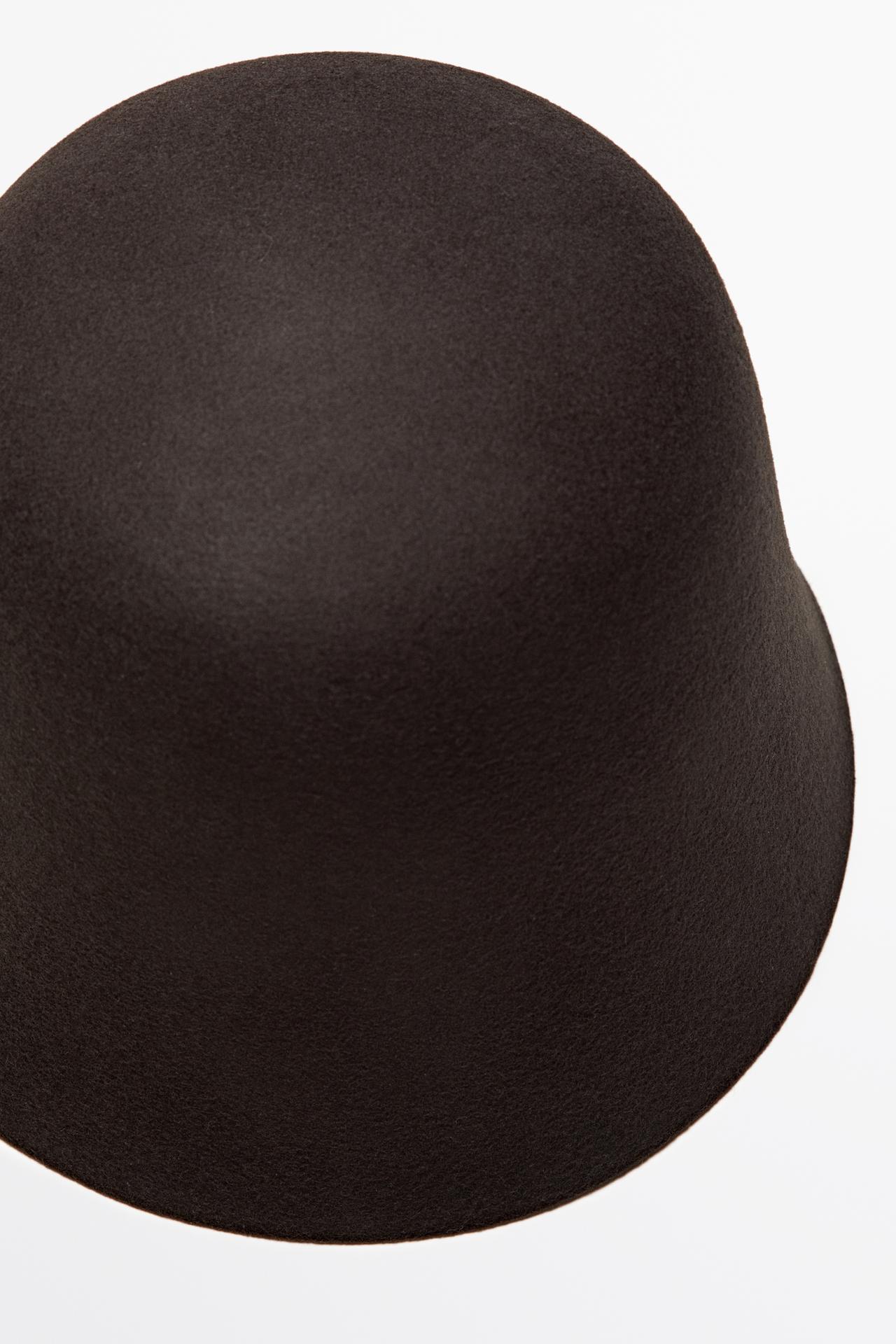 100% wool bucket hat — BROWN