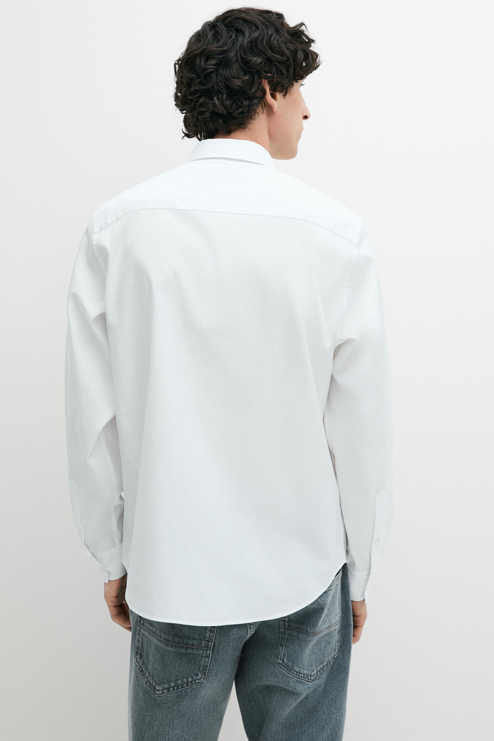 Regular fit Oxford shirt — WHITE