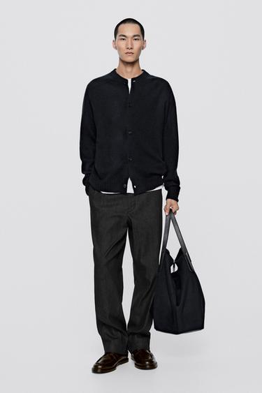 Button-up knit cardigan - LIMITED EDITION — NAVY BLUE 1