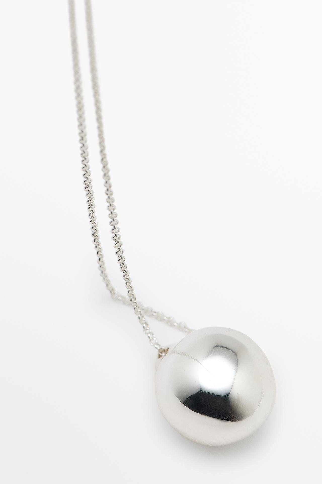 Teardrop necklace — SILVER