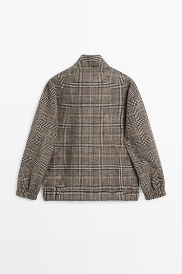 Plaid bomber jacket — BLACK 6