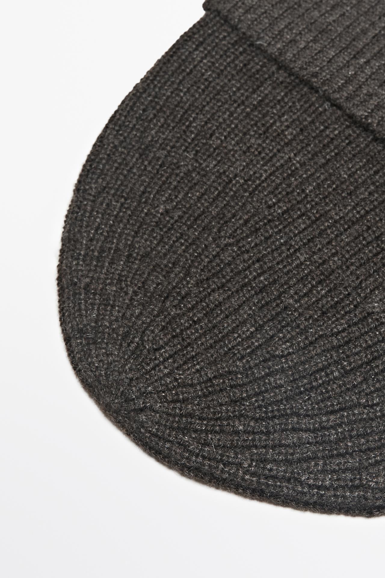 100% cashmere knit beanie — BROWN
